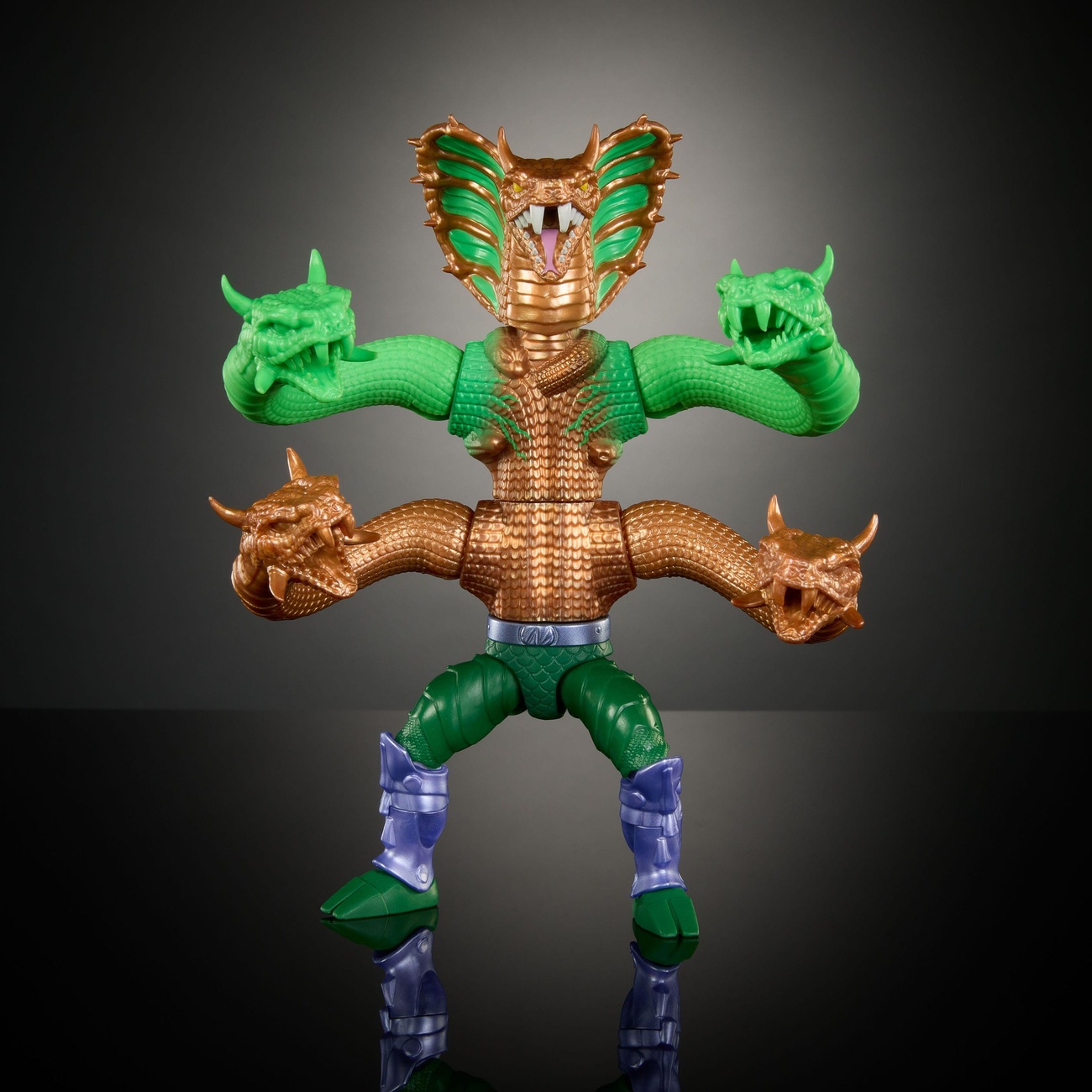 MOTU x TMNT: Turtles of Grayskull Deluxe Action Figure King Hiss 14 cm