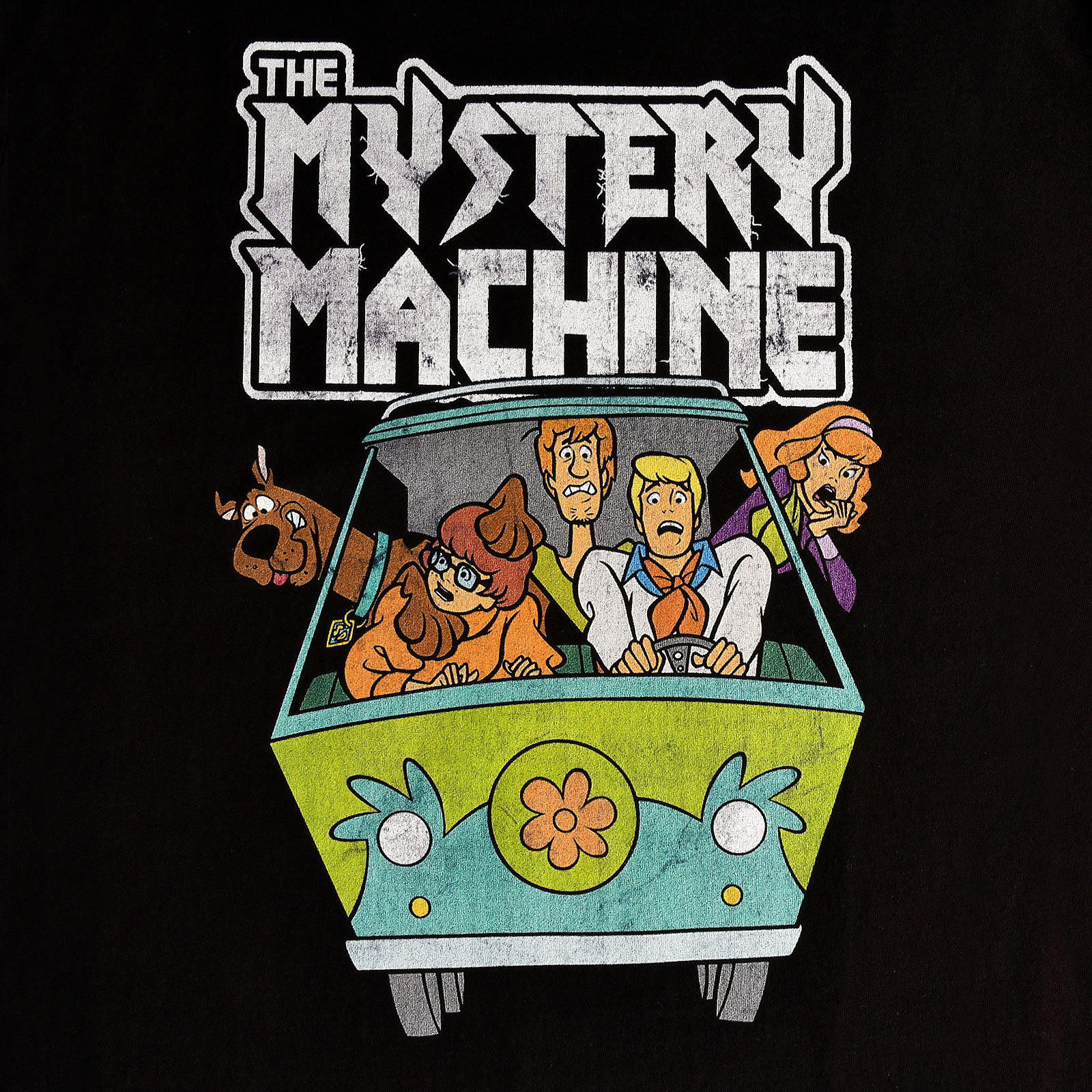 Scooby-Doo - Mystery Machine Vintage T-Shirt schwarz