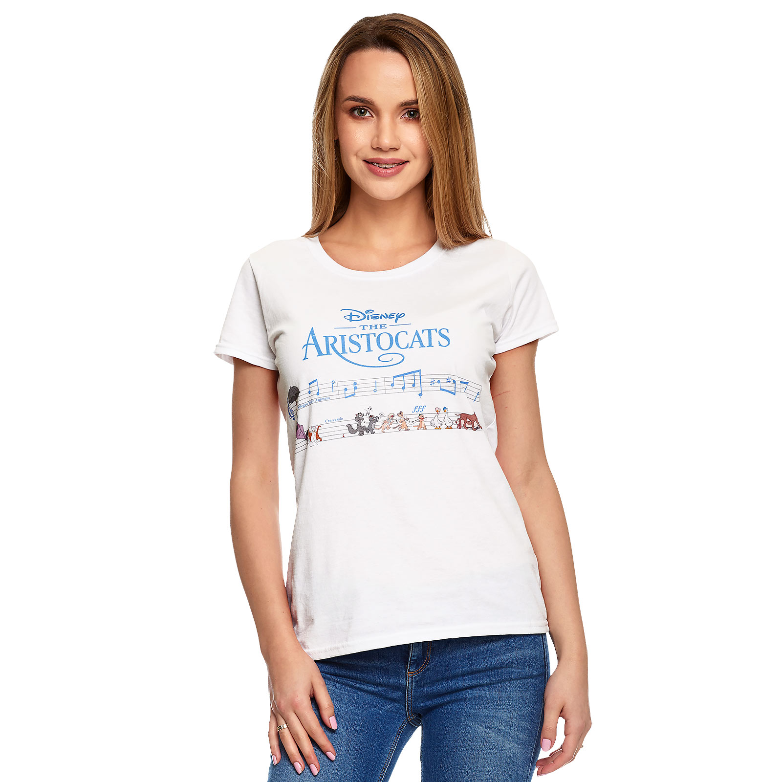 Aristocats - Muziek T-shirt Dames wit