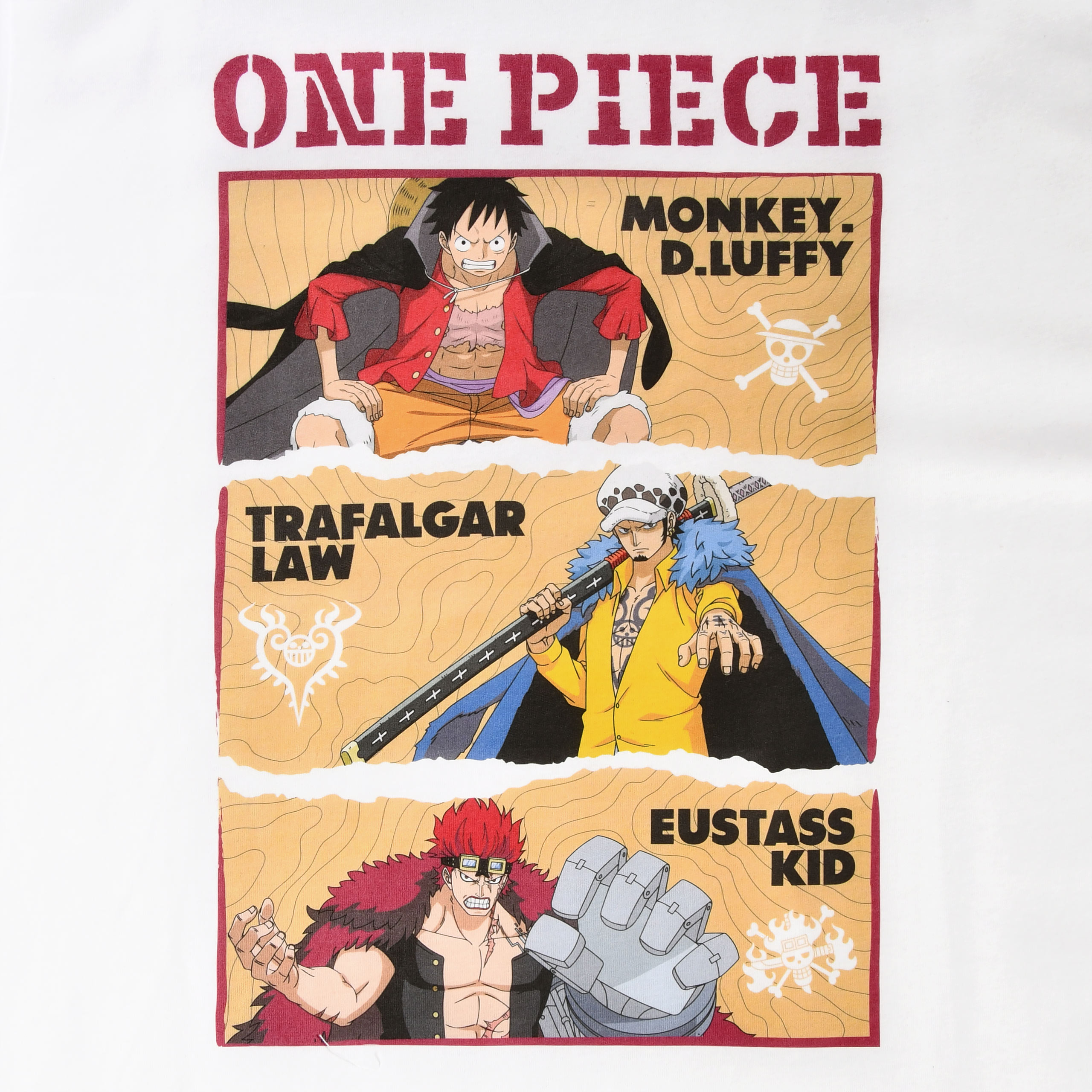 One Piece - Camiseta de Personajes Blanca