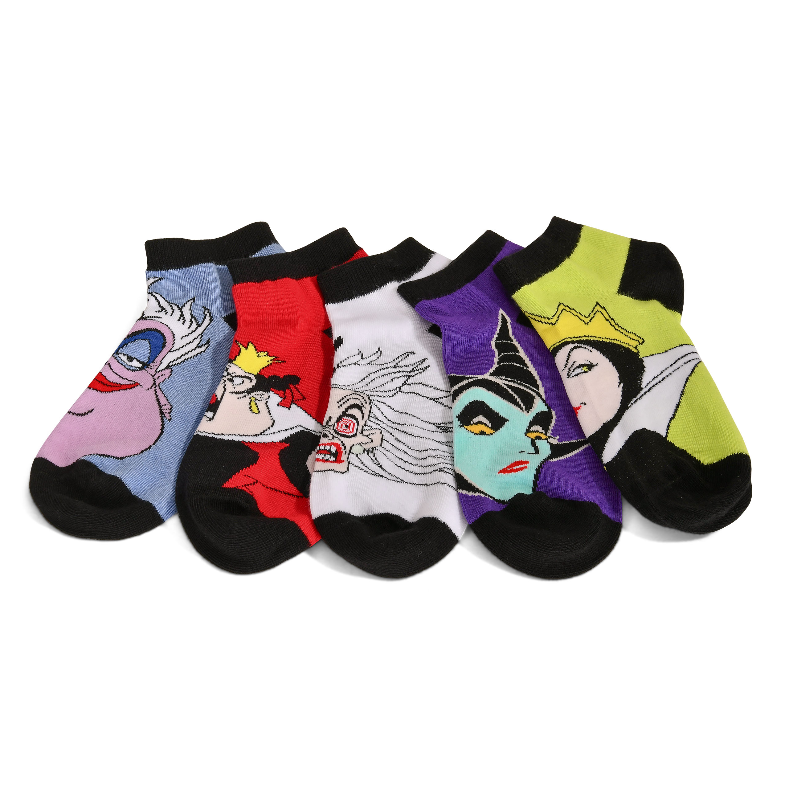 Disney - Villains Bad Girls Sneaker Socken 5er Set