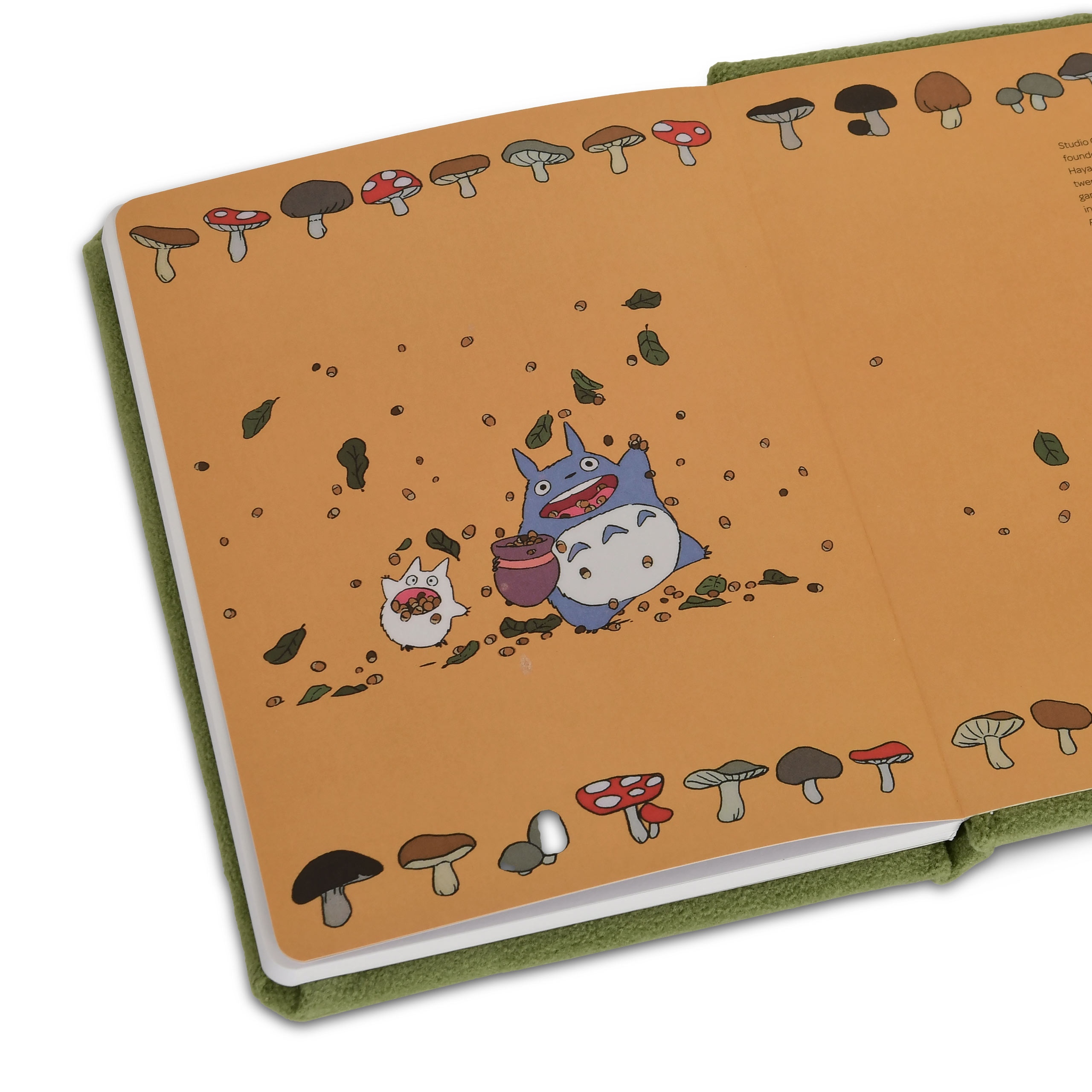 Totoro - Carnet en peluche A5