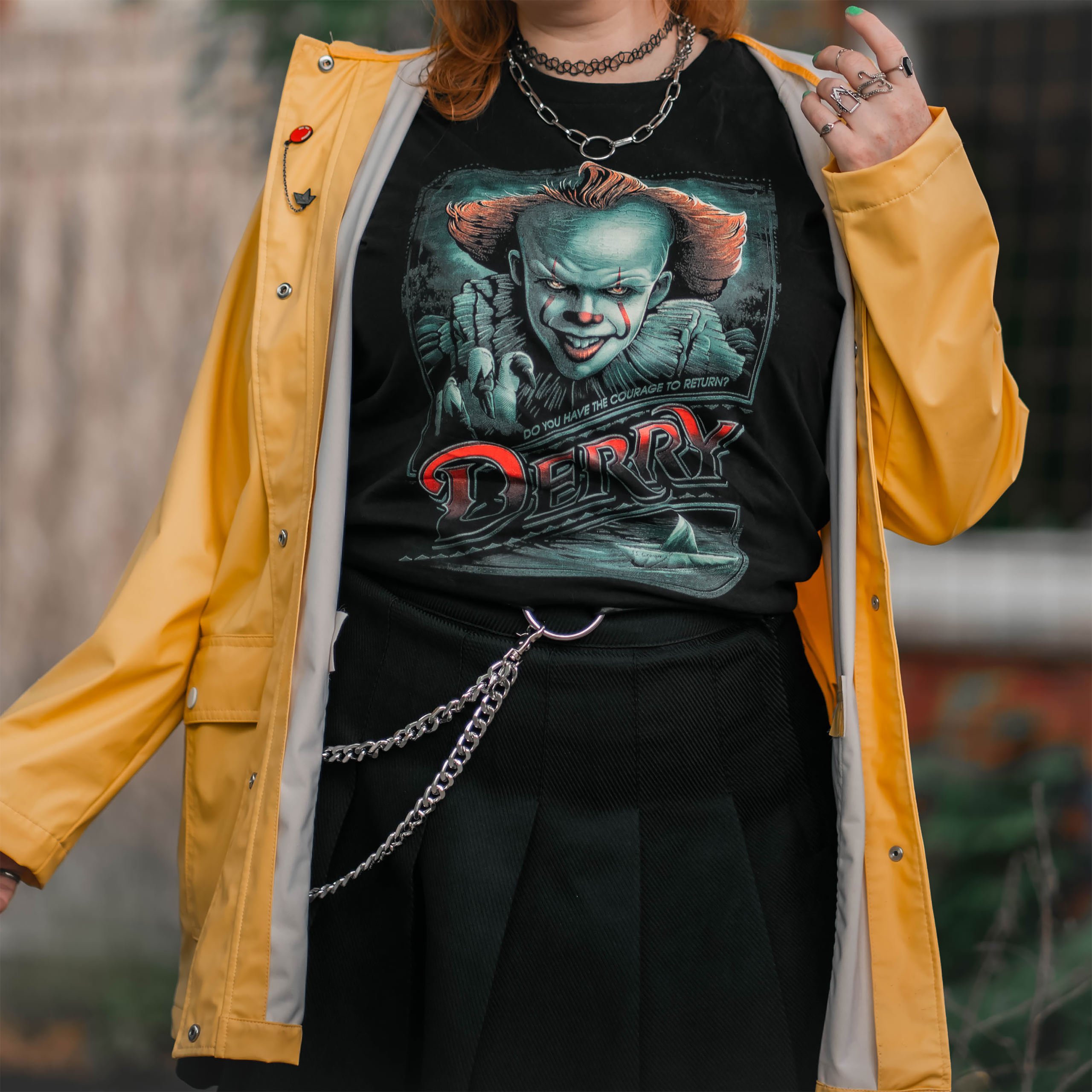 Camiseta Regreso a Derry negra - IT de Stephen King