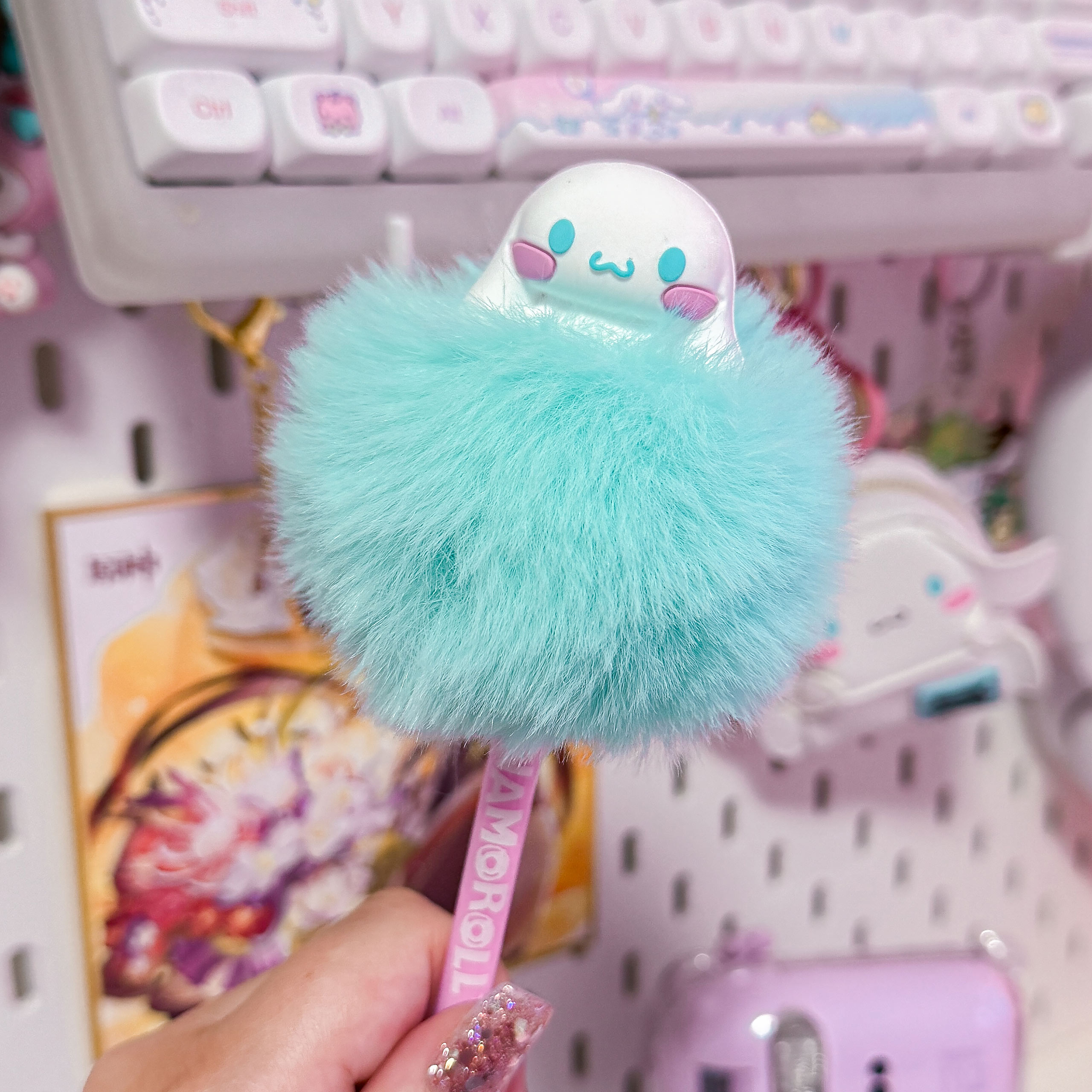 Sanrio - Cinnamoroll Kugelschreiber mit Pom Pom