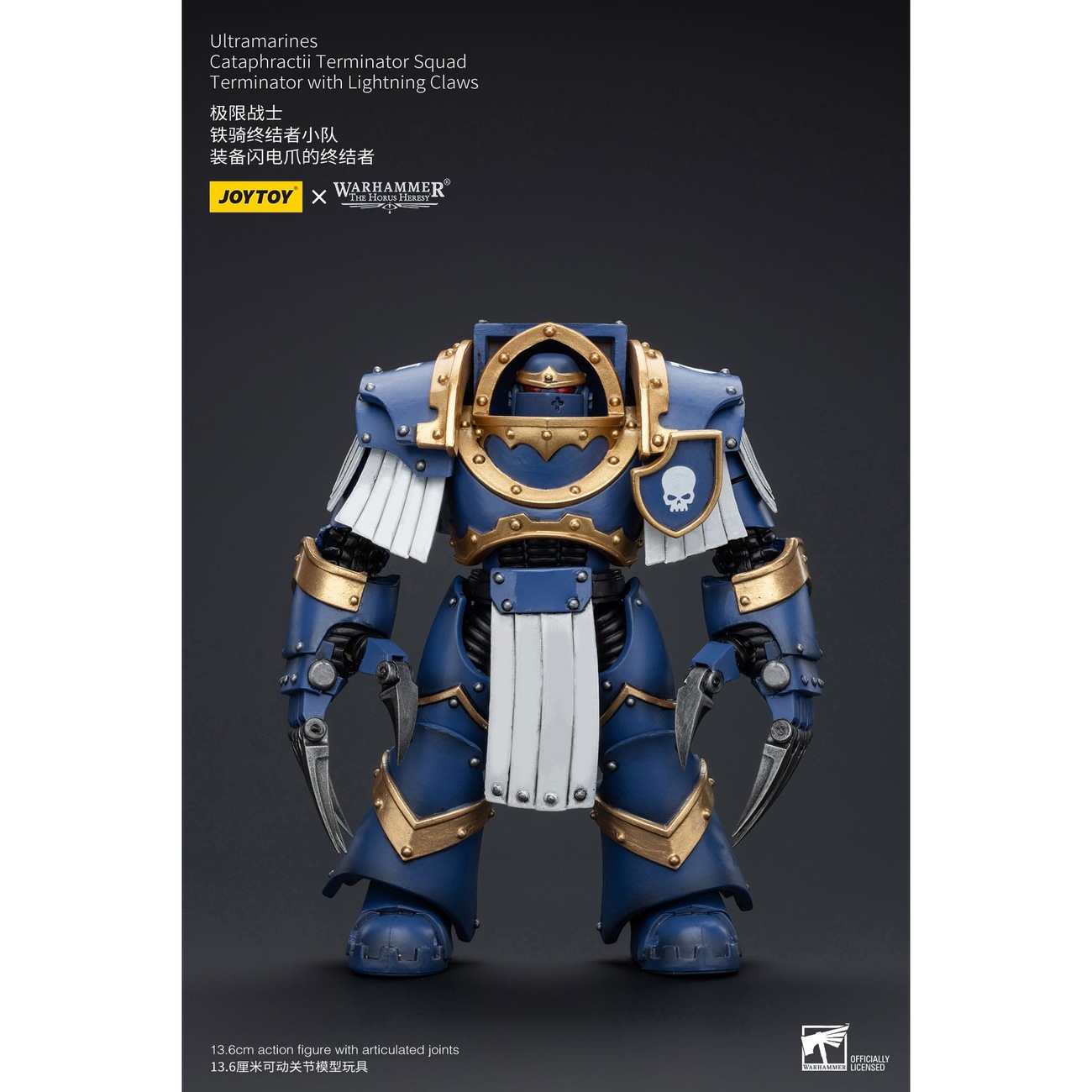 Warhammer The Horus Heresy Action Figure 1/18 Ultramarines Cataphractii Terminator Squad Terminator with Lightning Claws 1