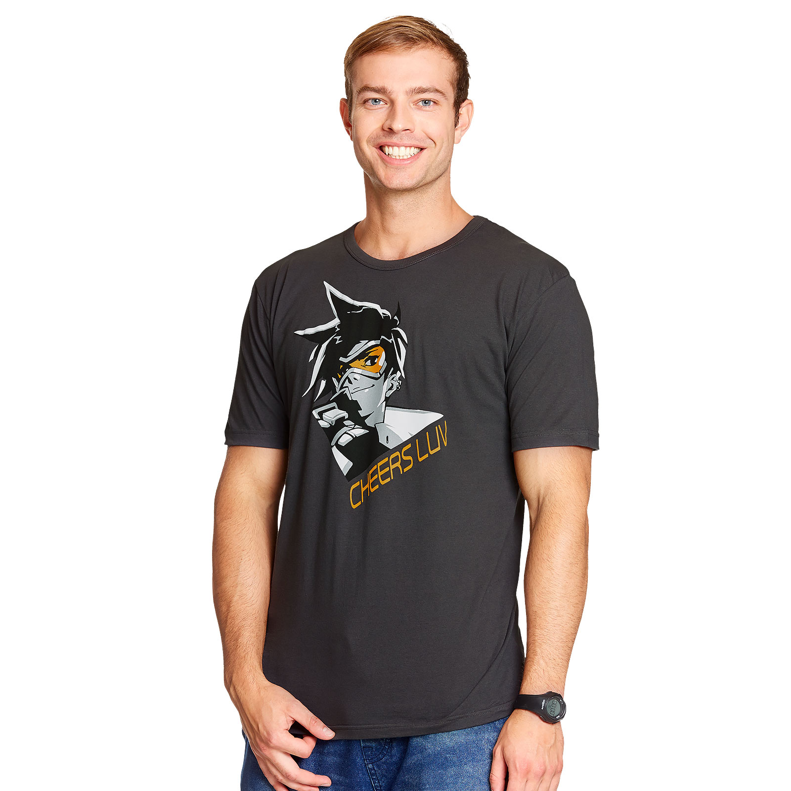 Overwatch - Tracer T-Shirt grau