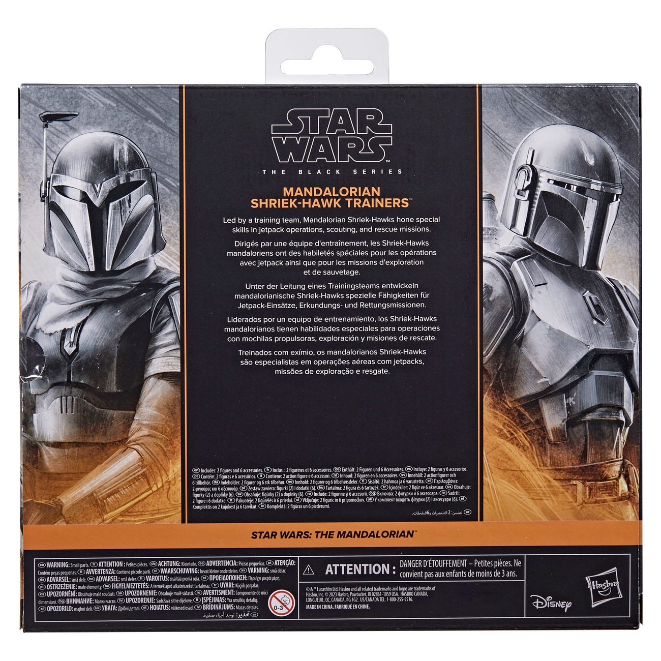 Star Wars: The Mandalorian Black Series Action Figure 2-Pack Mandalorian & Shriek-Hawk Trainer 15 cm