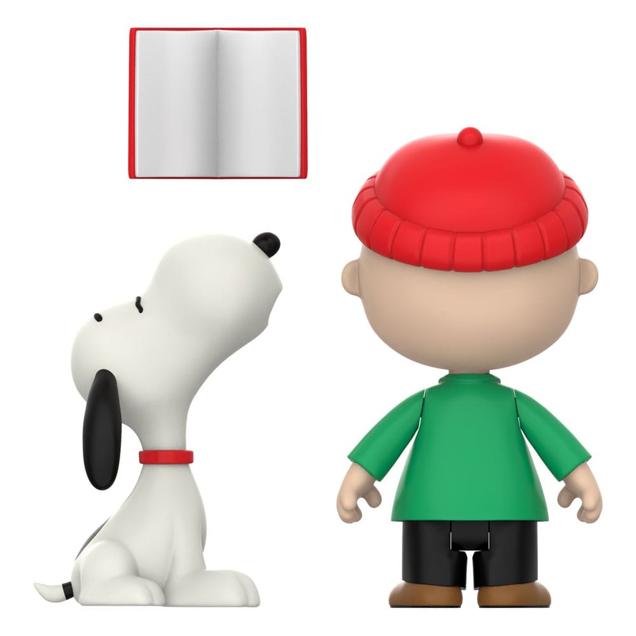 Peanuts ReAction Pack de 2 figuras de acción Charlie Brown y Snoopy (Villancicos) 10 cm