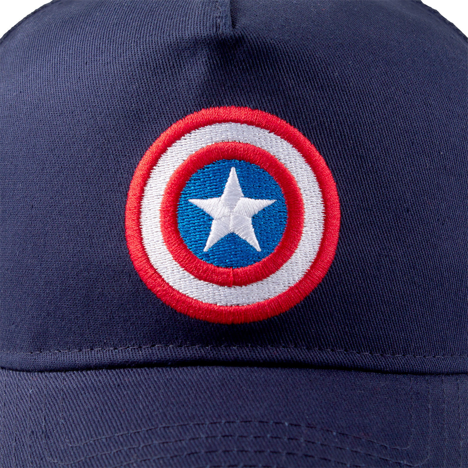 Captain America - Casquette de baseball en maille avec logo Shield bleu