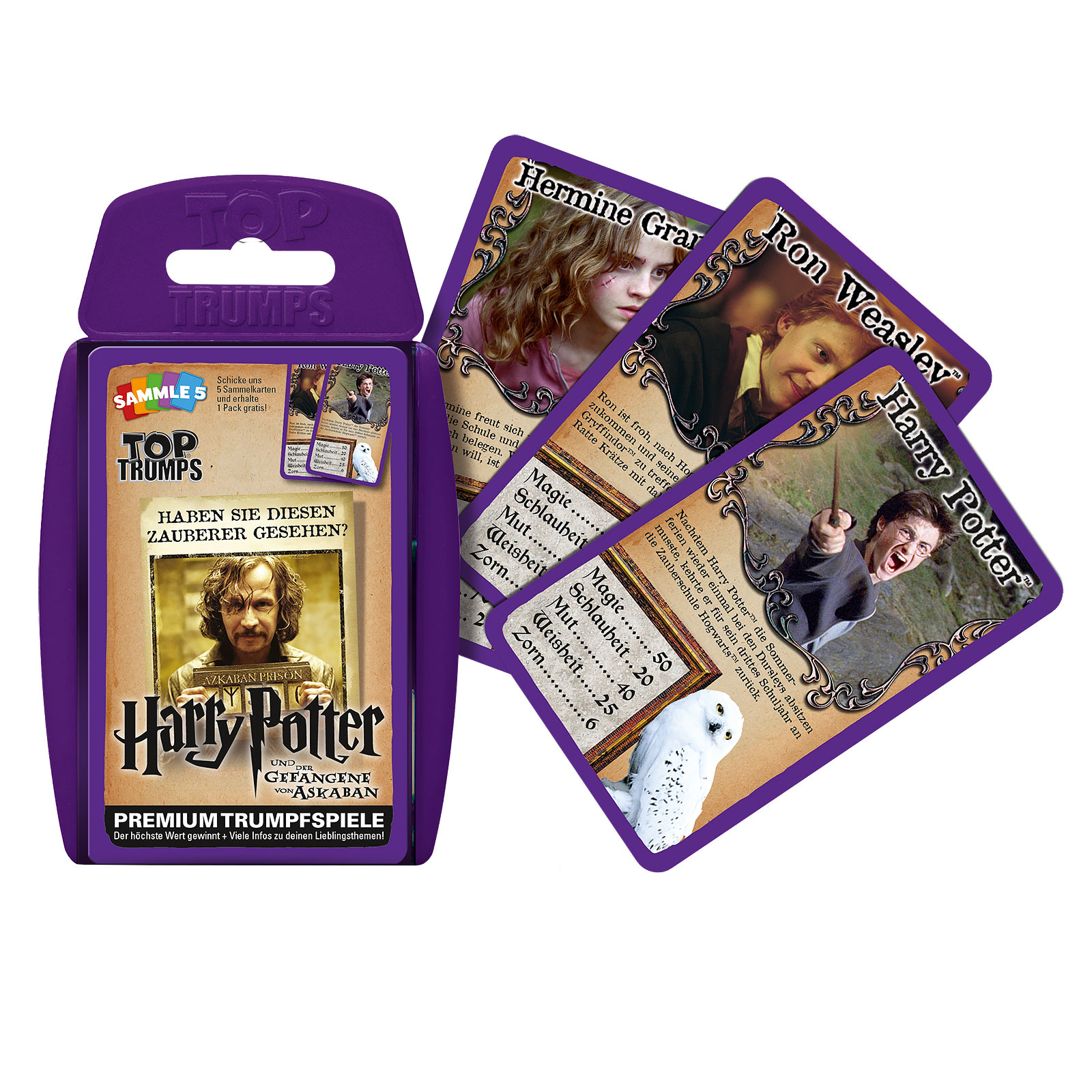 Harry Potter et le Prisonnier d'Azkaban Top Trumps Cartes à jouer