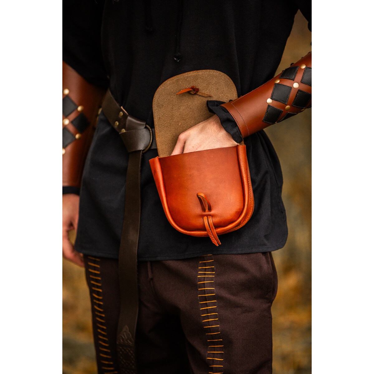 Medeltida läderväska Tilo