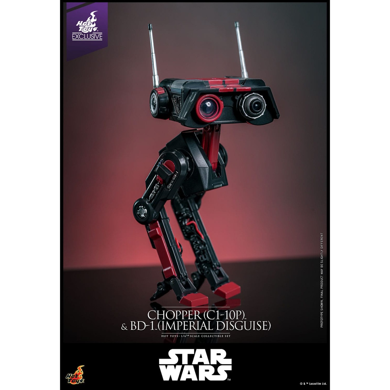 Star Wars Set di action figure 1/6 Chopper (C1-10P™) & BD-1™ (Imperial Disguise) 18 cm & 8 cm