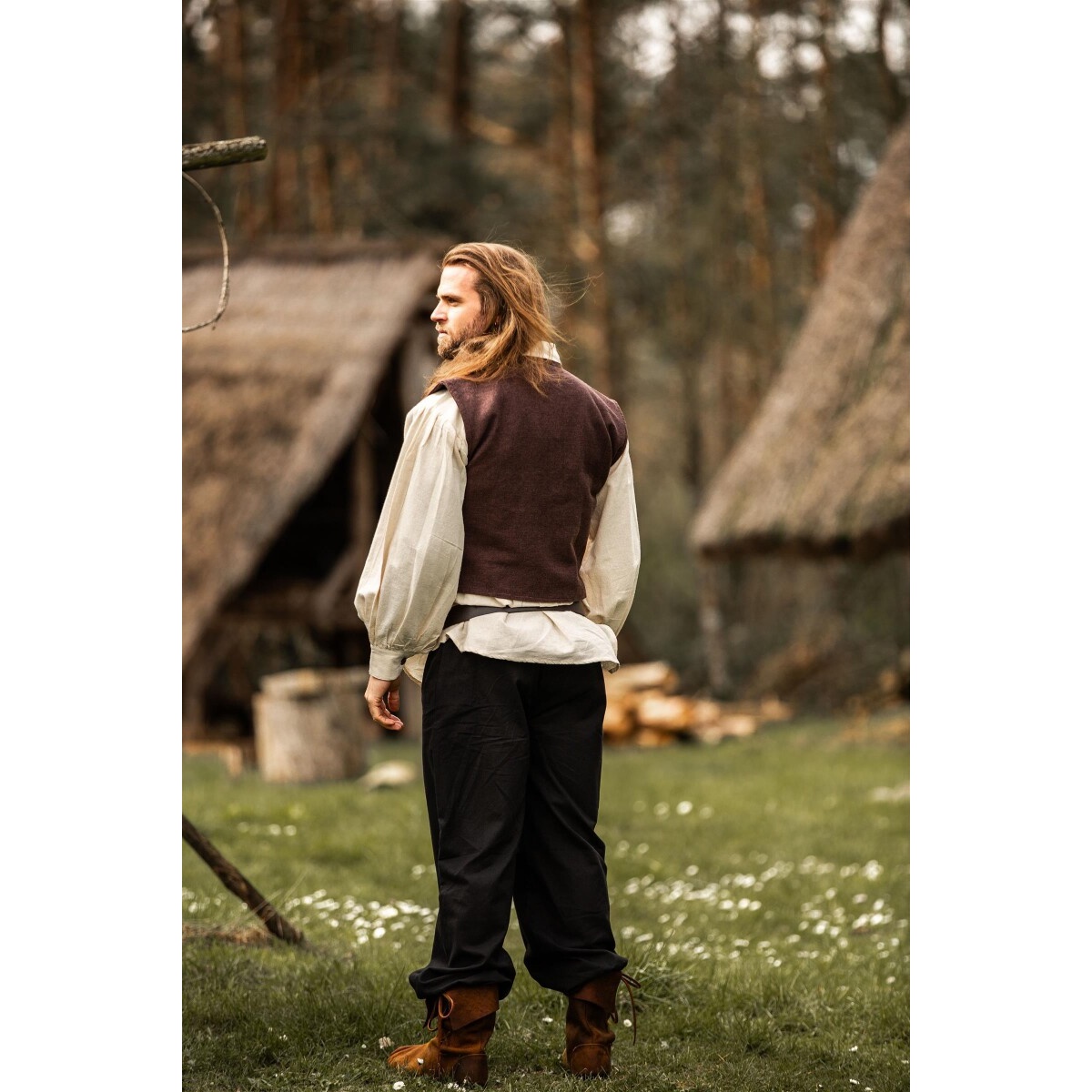 Middeleeuws vest Irvin bruin