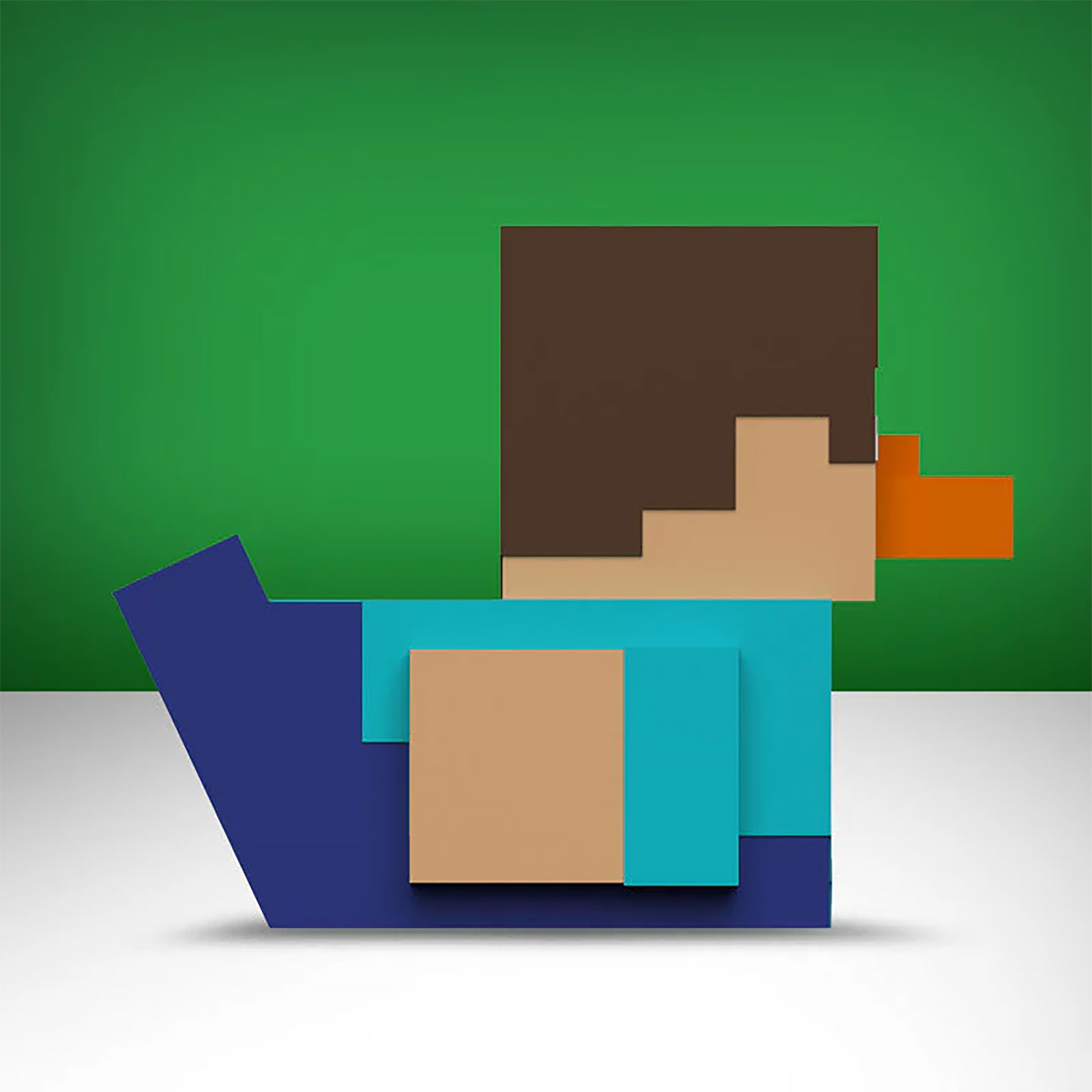 Minecraft - Steve TUBBZ Anatra Decorativa 9cm