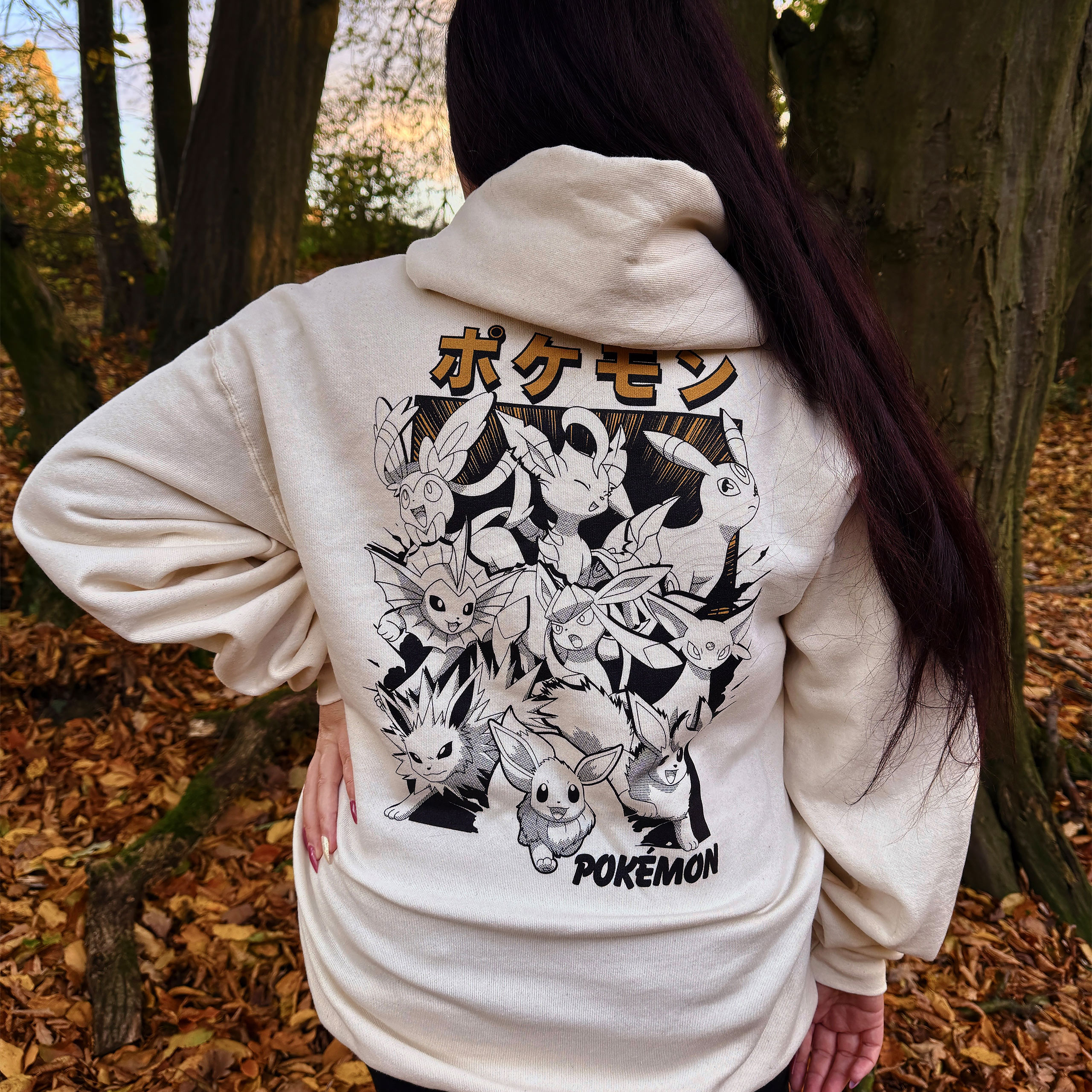 Pokémon - Eevee Evolution Katakana Hoodie