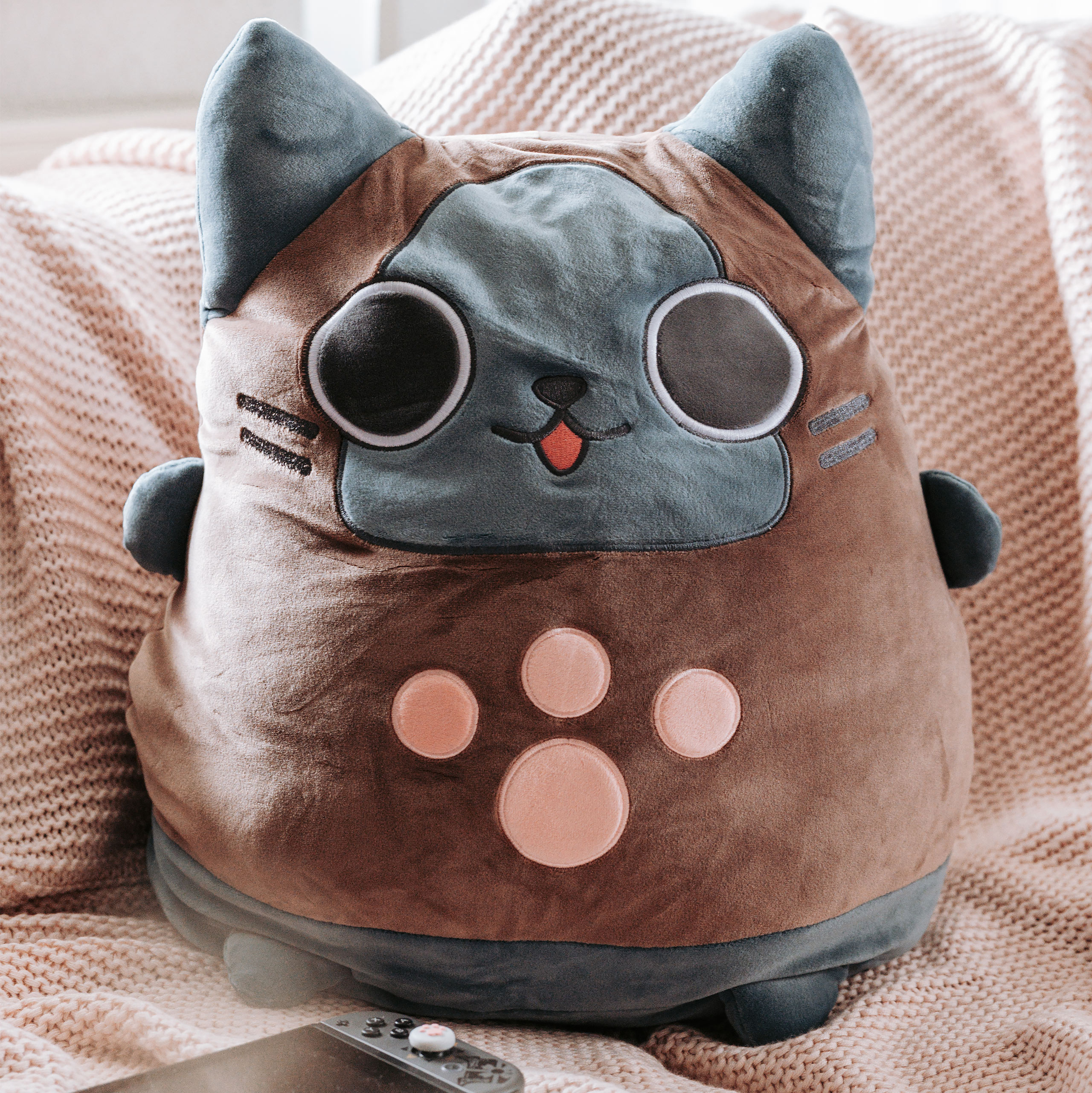 Monster Hunter - Palico Smoosh Oversized Pluchefiguur Chocoladeversie