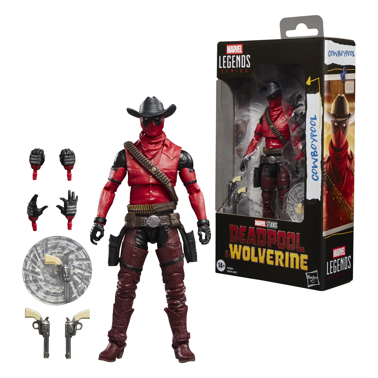 Deadpool & Wolverine Marvel Legends Actionfigur Cowboypool