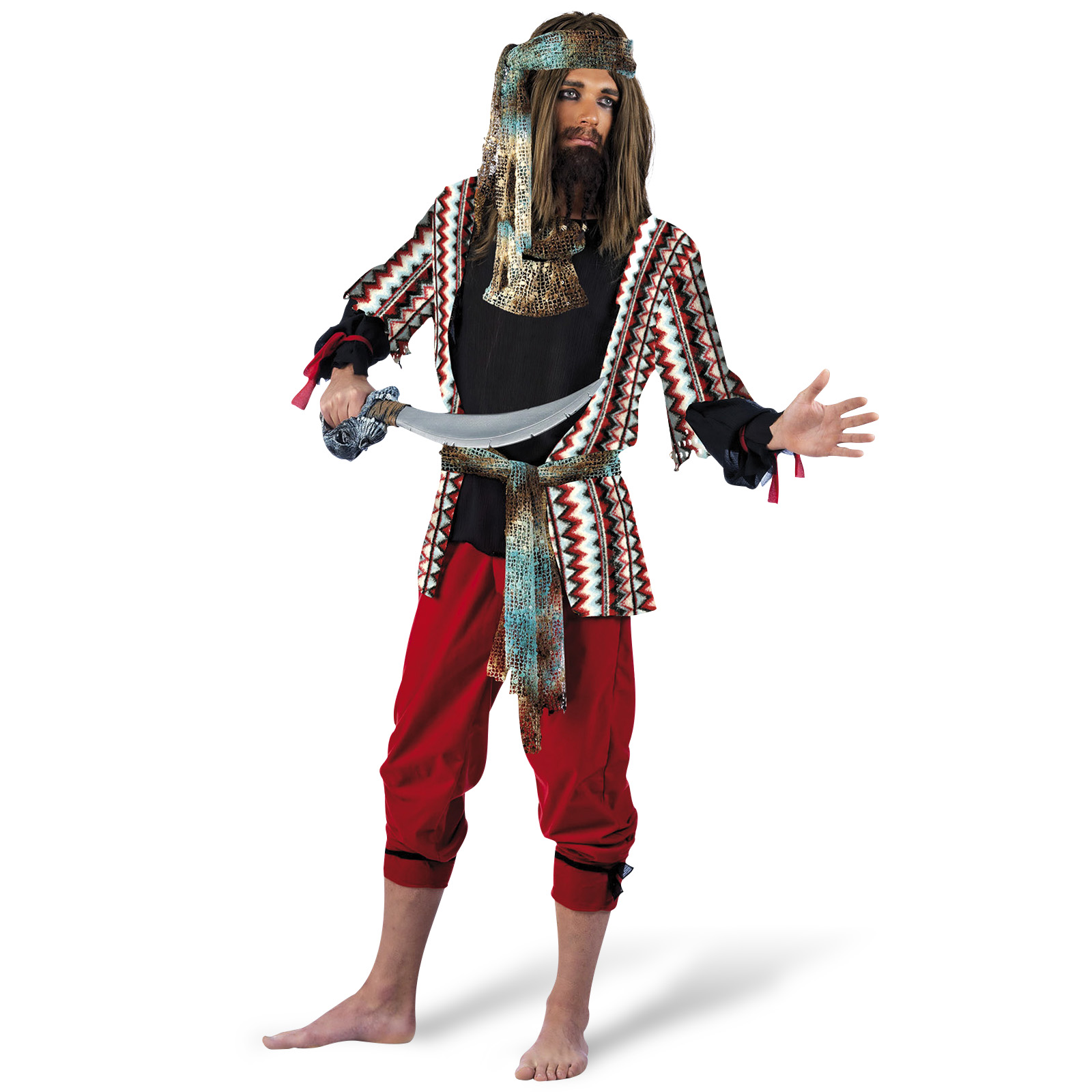 Fiery Pirate Men's Costume