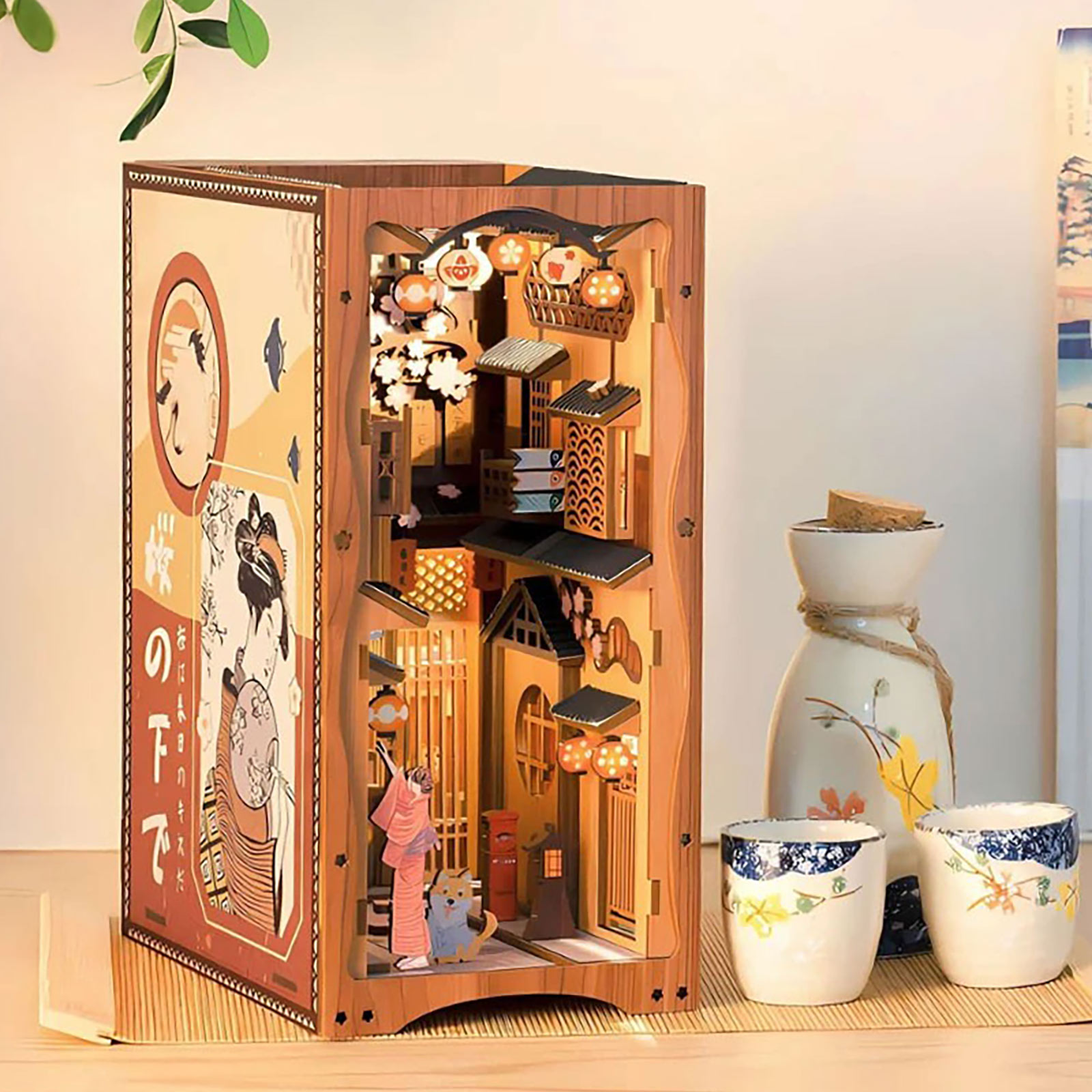 Sakura - Sotto l'albero di Sakura Book Nook Kit Modello Legno