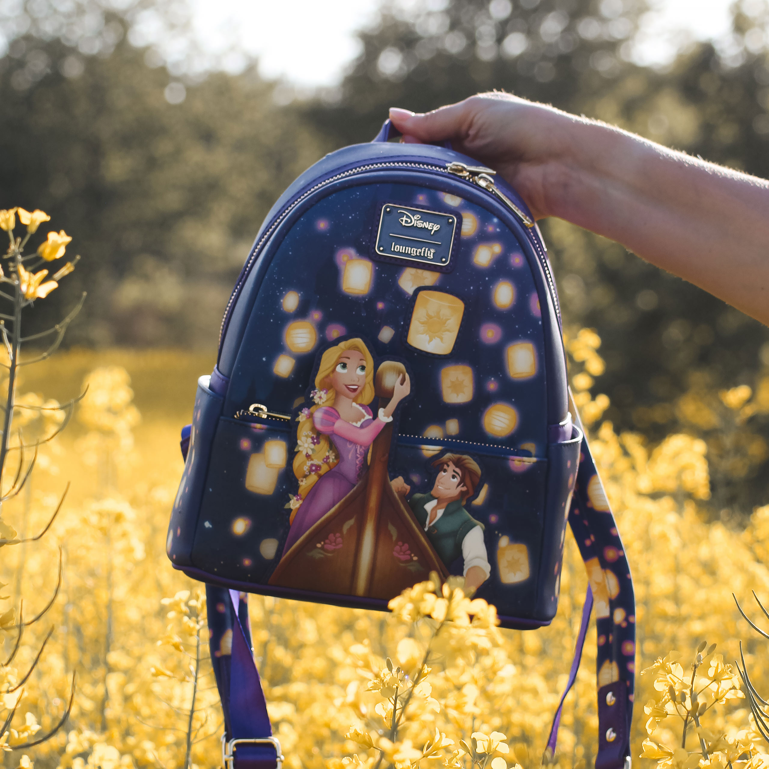 Rapunzel - Mini mochila de linterna con luz