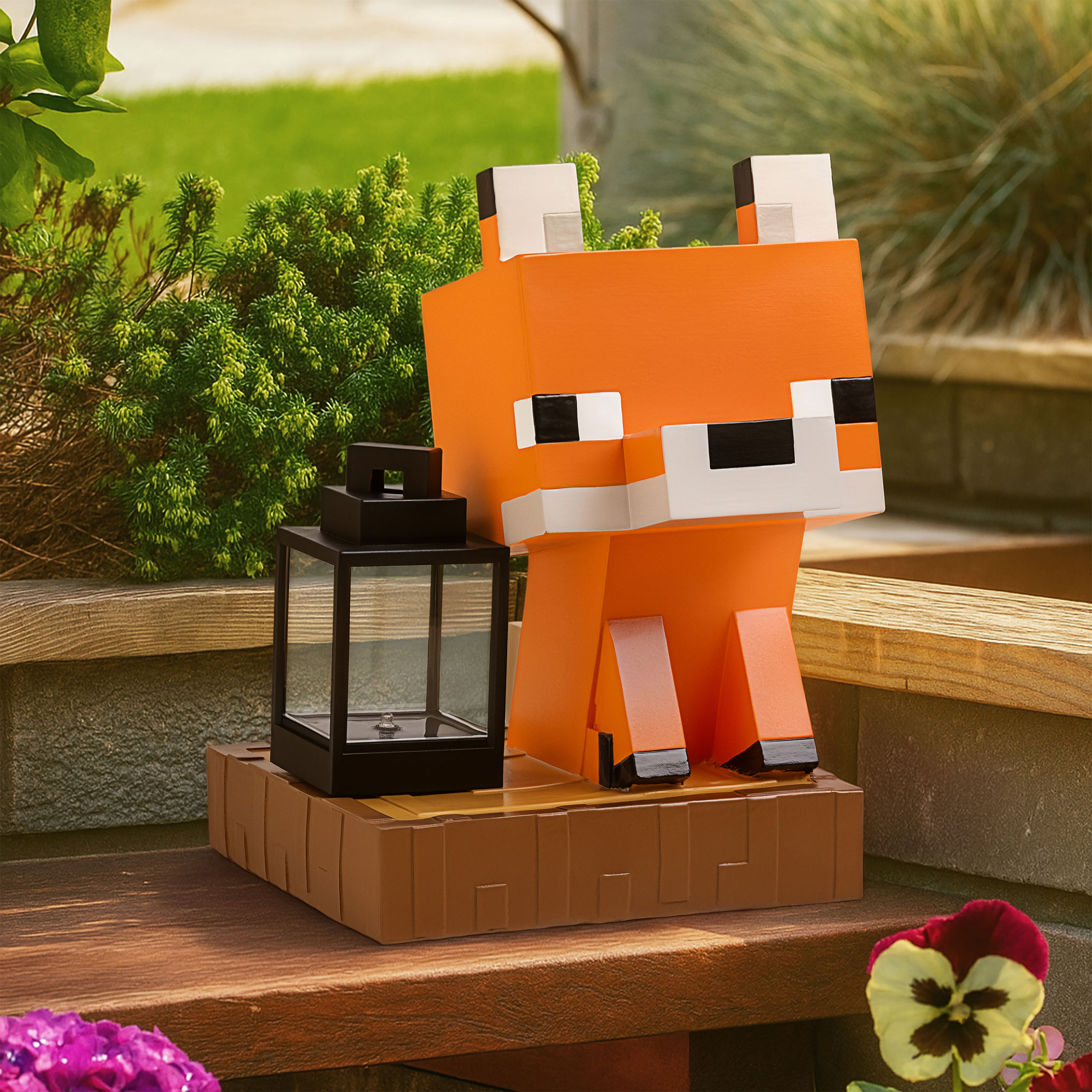 Minecraft - Lis 3D lampa solarna