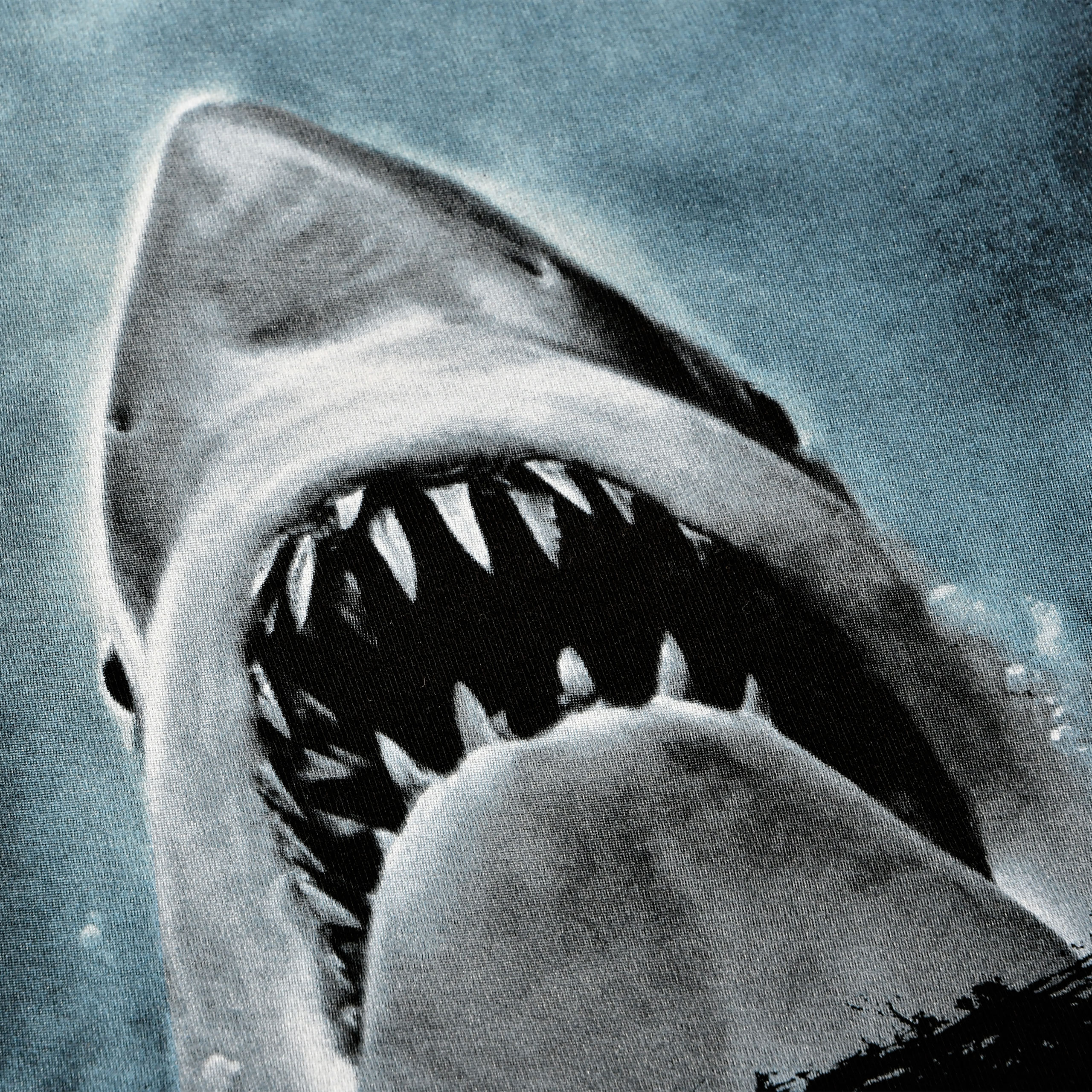 The White Shark - Jaws Poster Shirt Black
