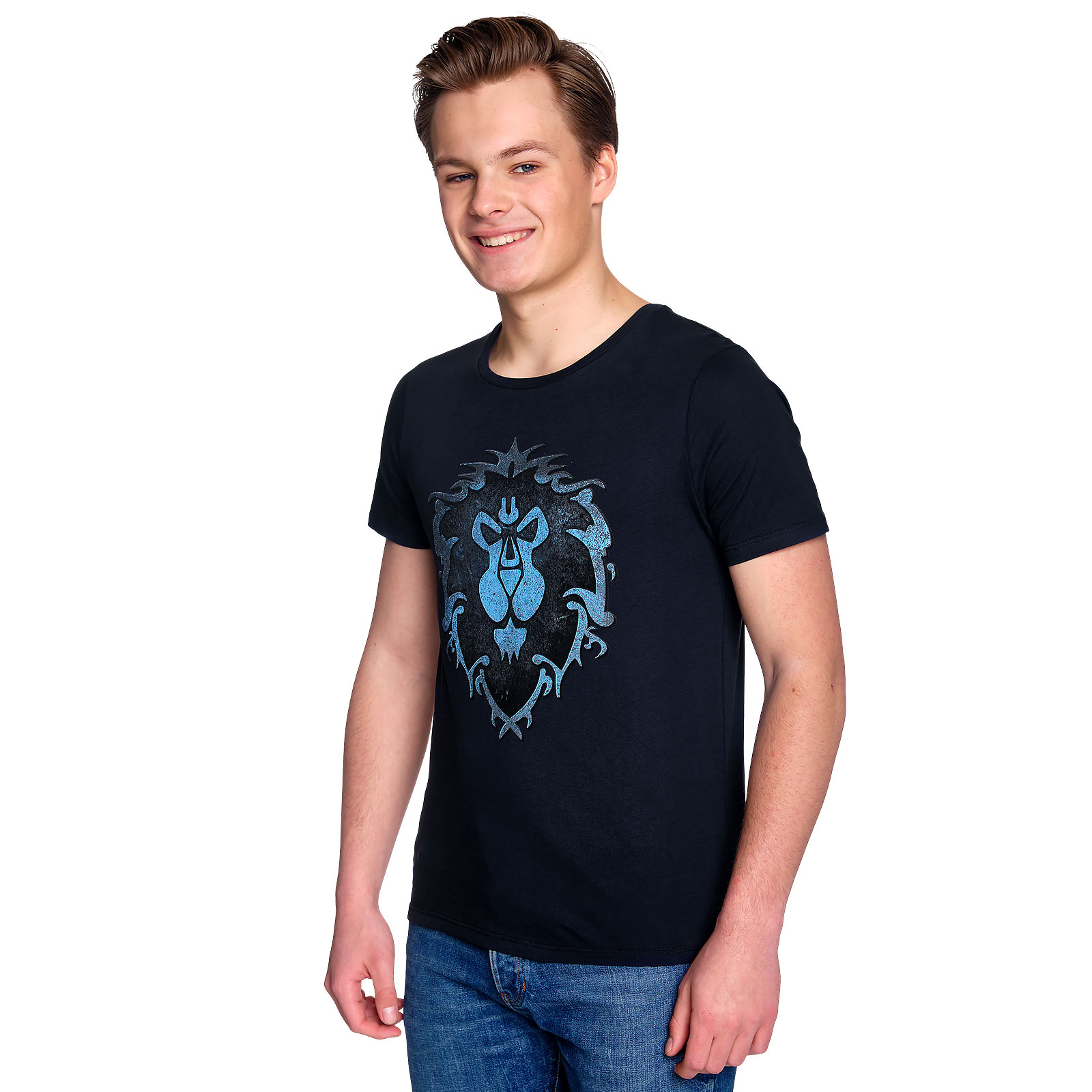 World of Warcraft - T-shirt Logo Alliance bleu
