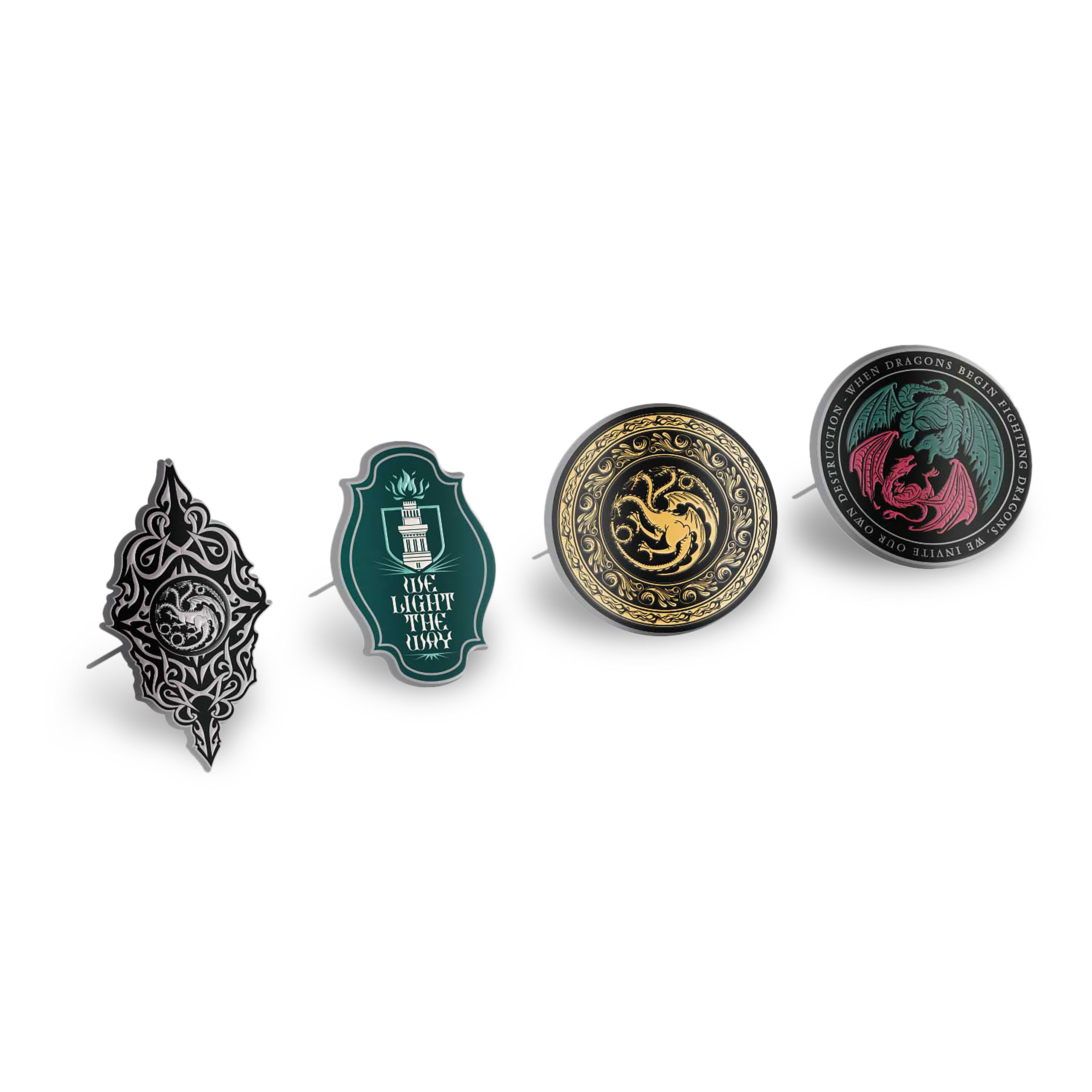 House of Dragon - Symbolen Pins 4-delige Set