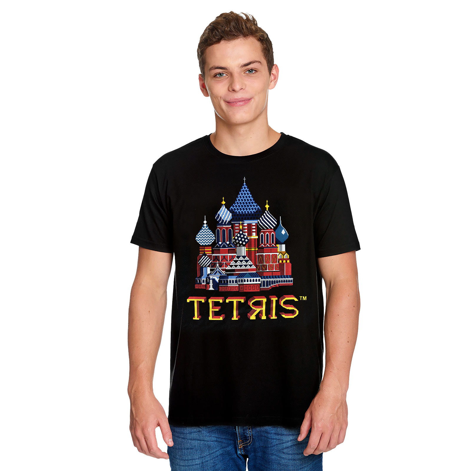 Tetris - Red Square Title Screen T-Shirt schwarz