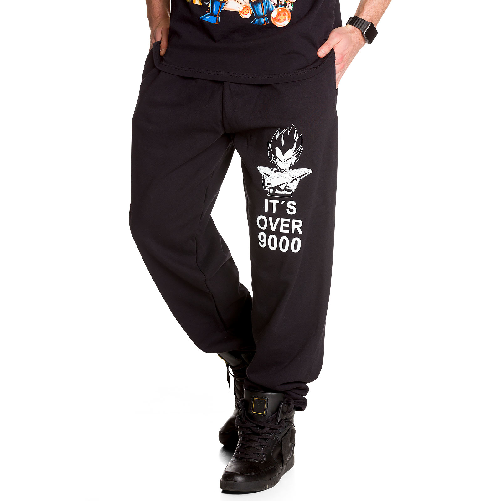 Dragon Ball - Its Over 9000 Sweatpants black