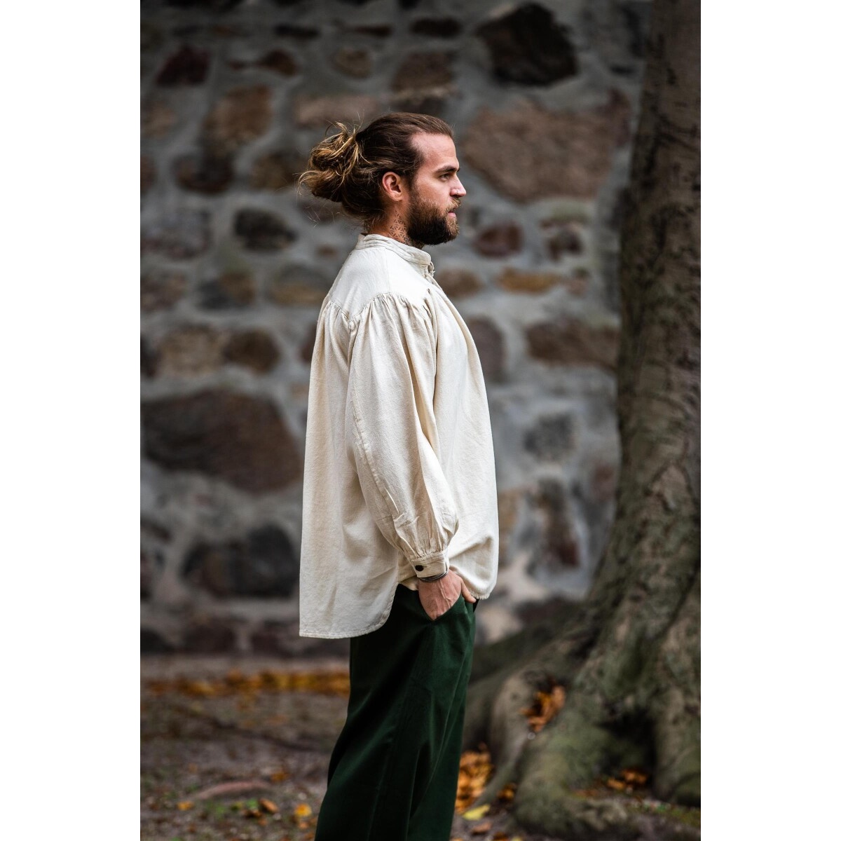 Camisa medieval Leopold beige