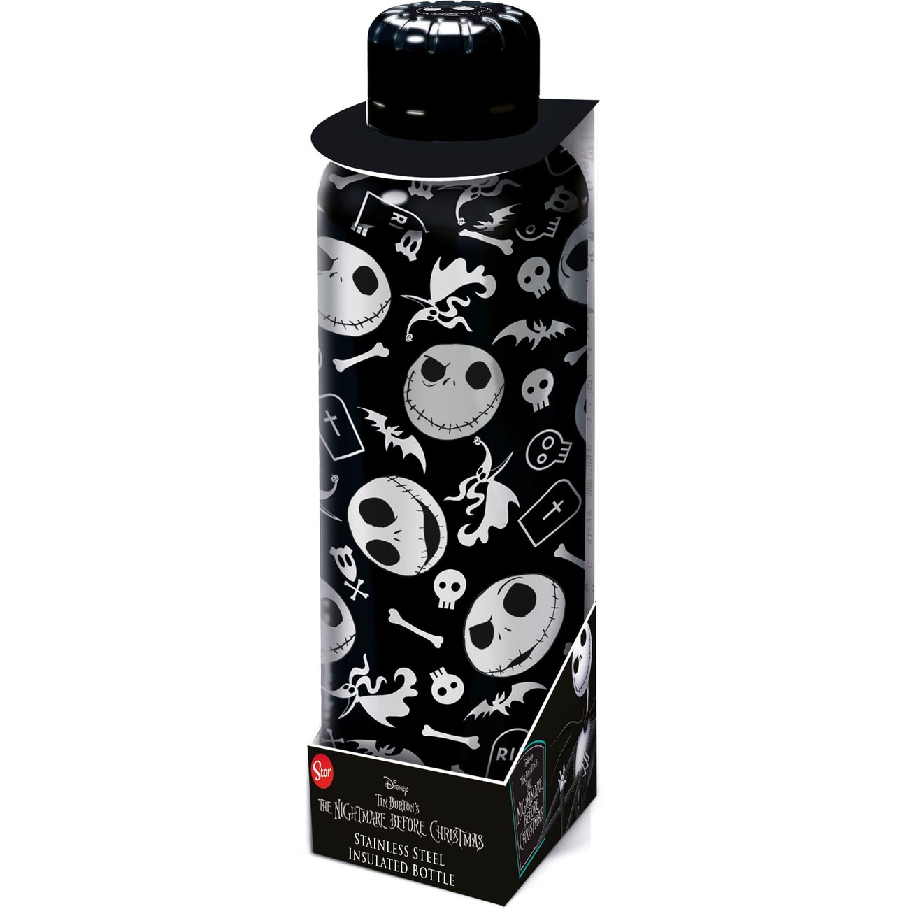 Nightmare Before Christmas Stainless Steel Water Bottle Logo