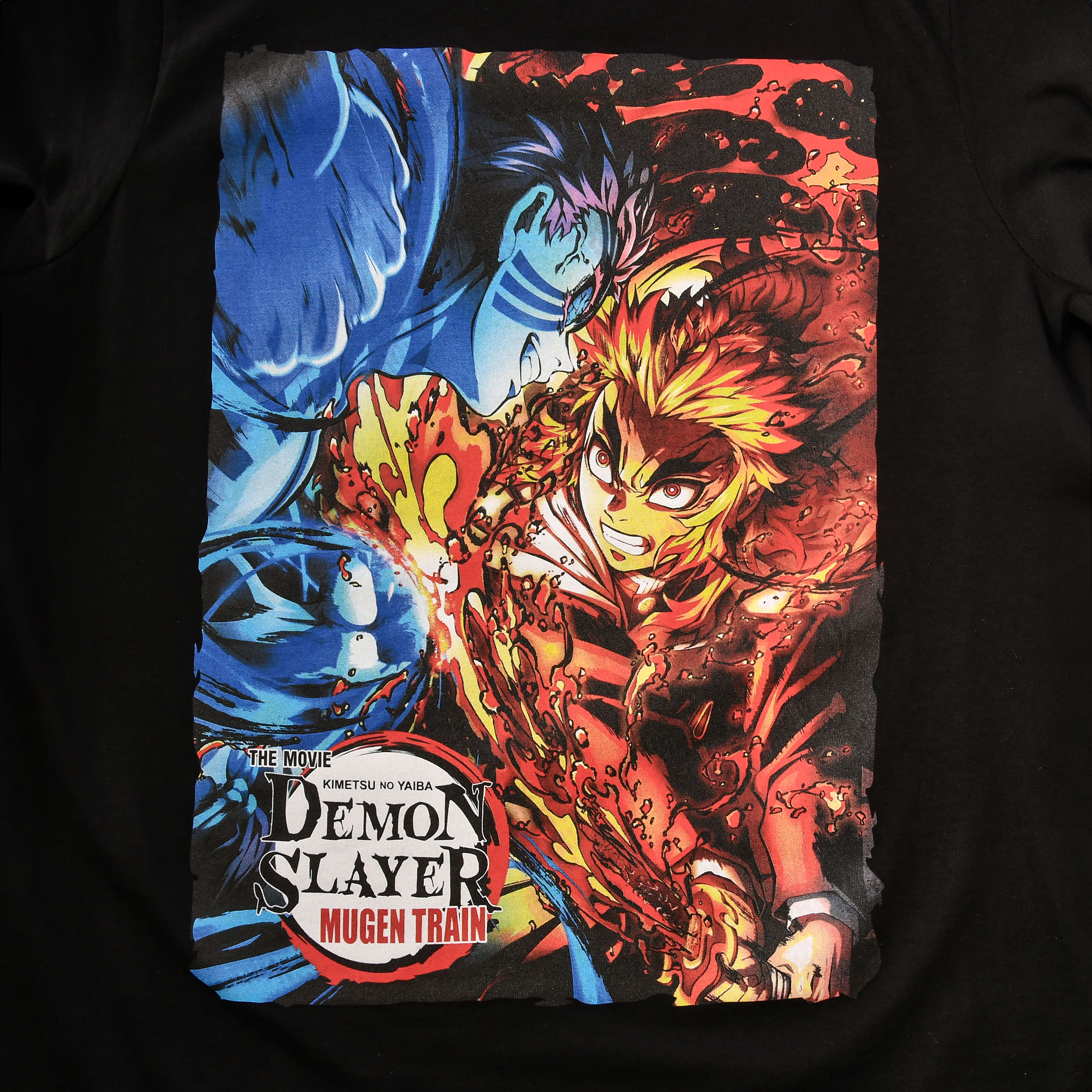 Demon Slayer - Akaza vs. Rengoku T-Shirt schwarz