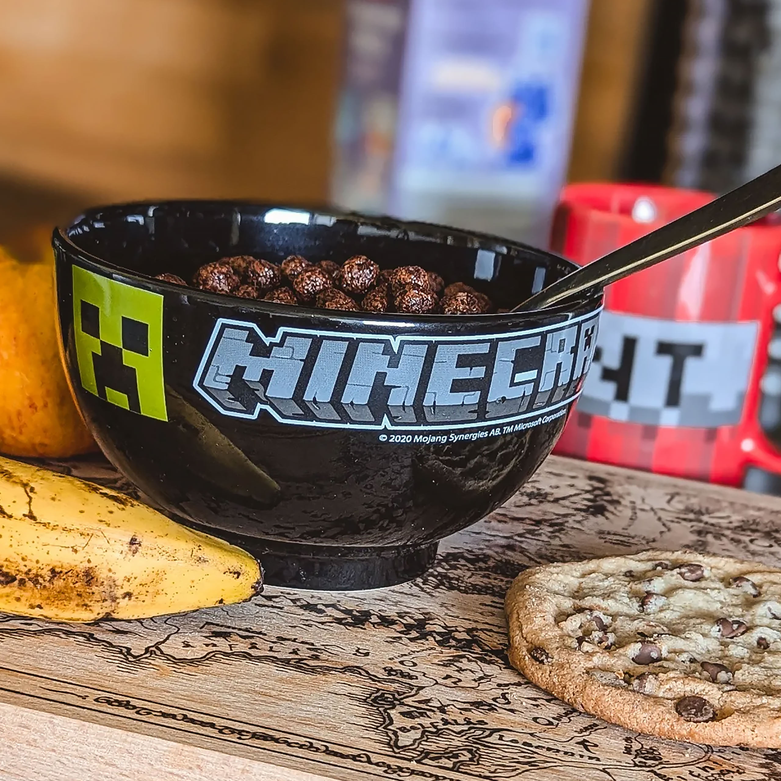 Minecraft Creeper Cereal Bowl Elbenwald