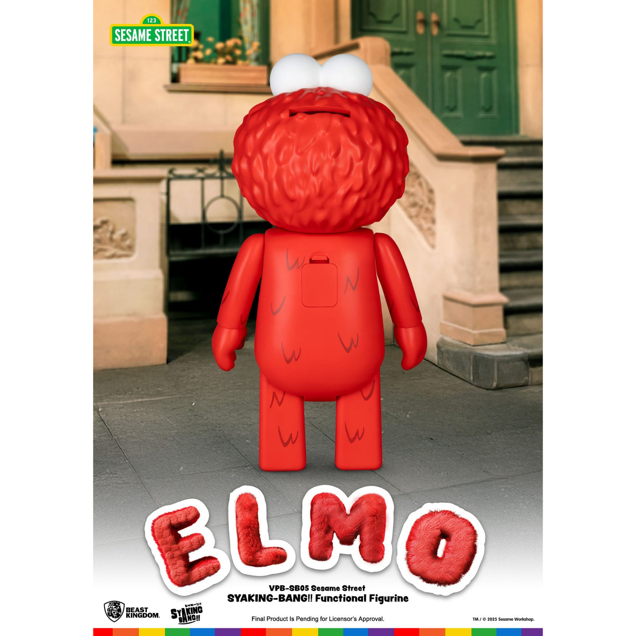 Barrio Sésamo hucha de vinilo Syaking Bang Elmo 47 cm