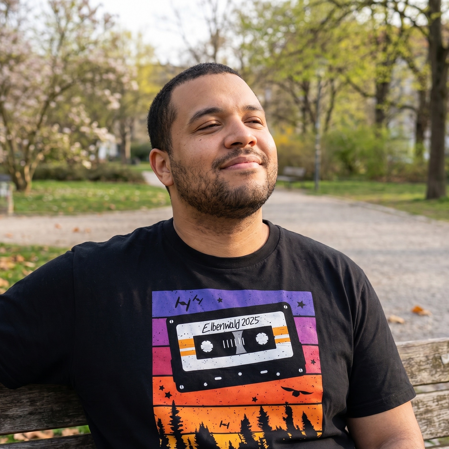 Elbenwald Festival - Tape T-shirt zwart