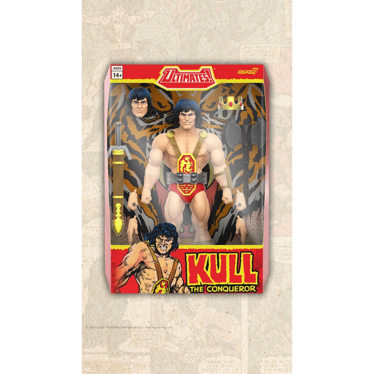 Conan il Barbaro action figure Ultimates Kull The Conqueror 18 cm