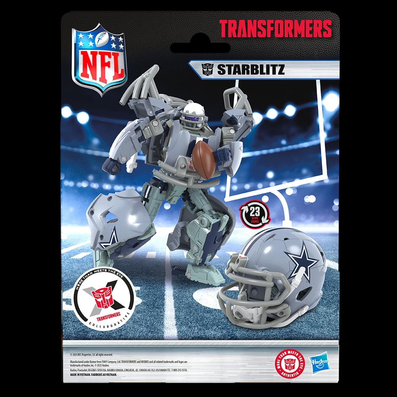 Transformers x NFL Action Figure Dallas Cowboys: Starblitz 14