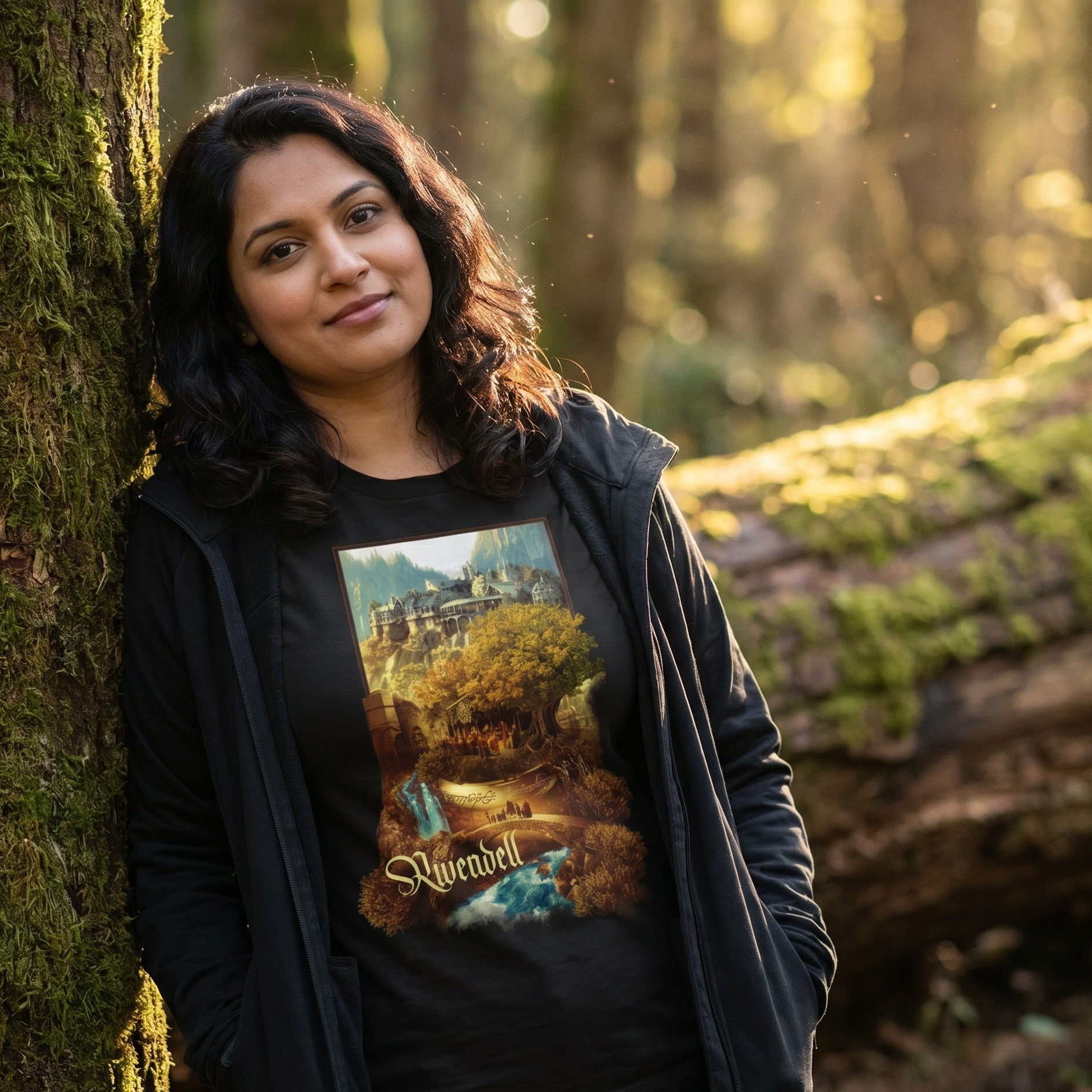 Rivendell T-Shirt Black - The Lord of the Rings