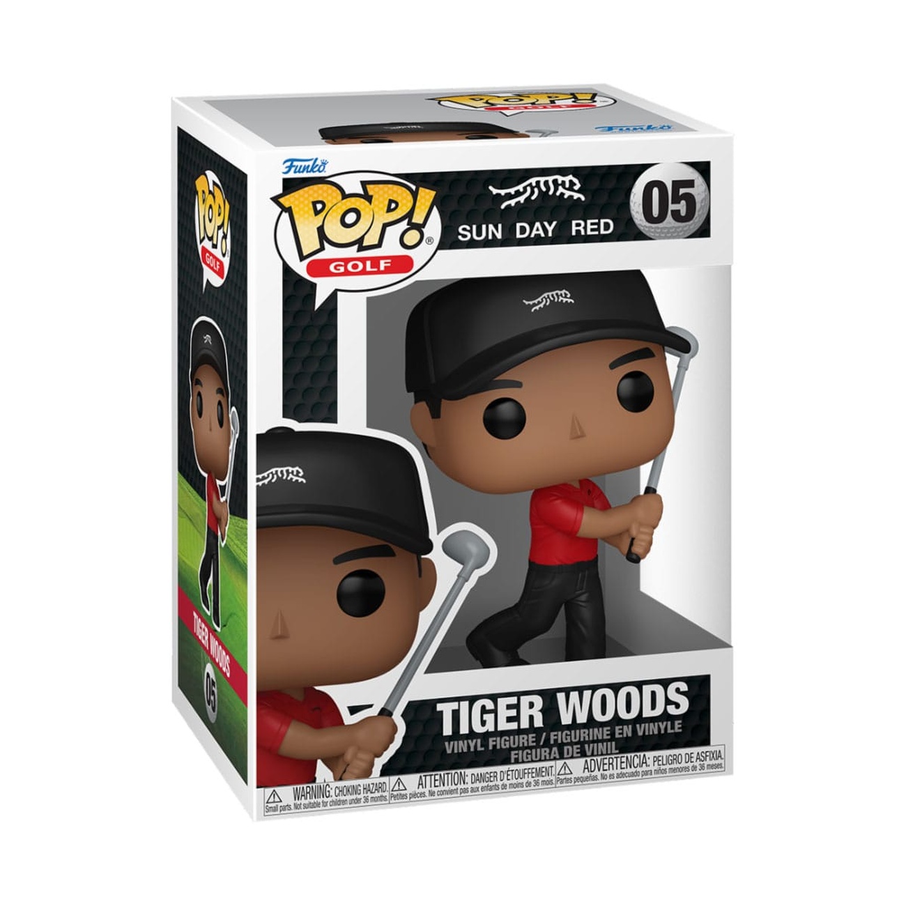 Tiger Woods POP! Figurine en vinyle Golf Tiger Woods (Swing) 9 cm