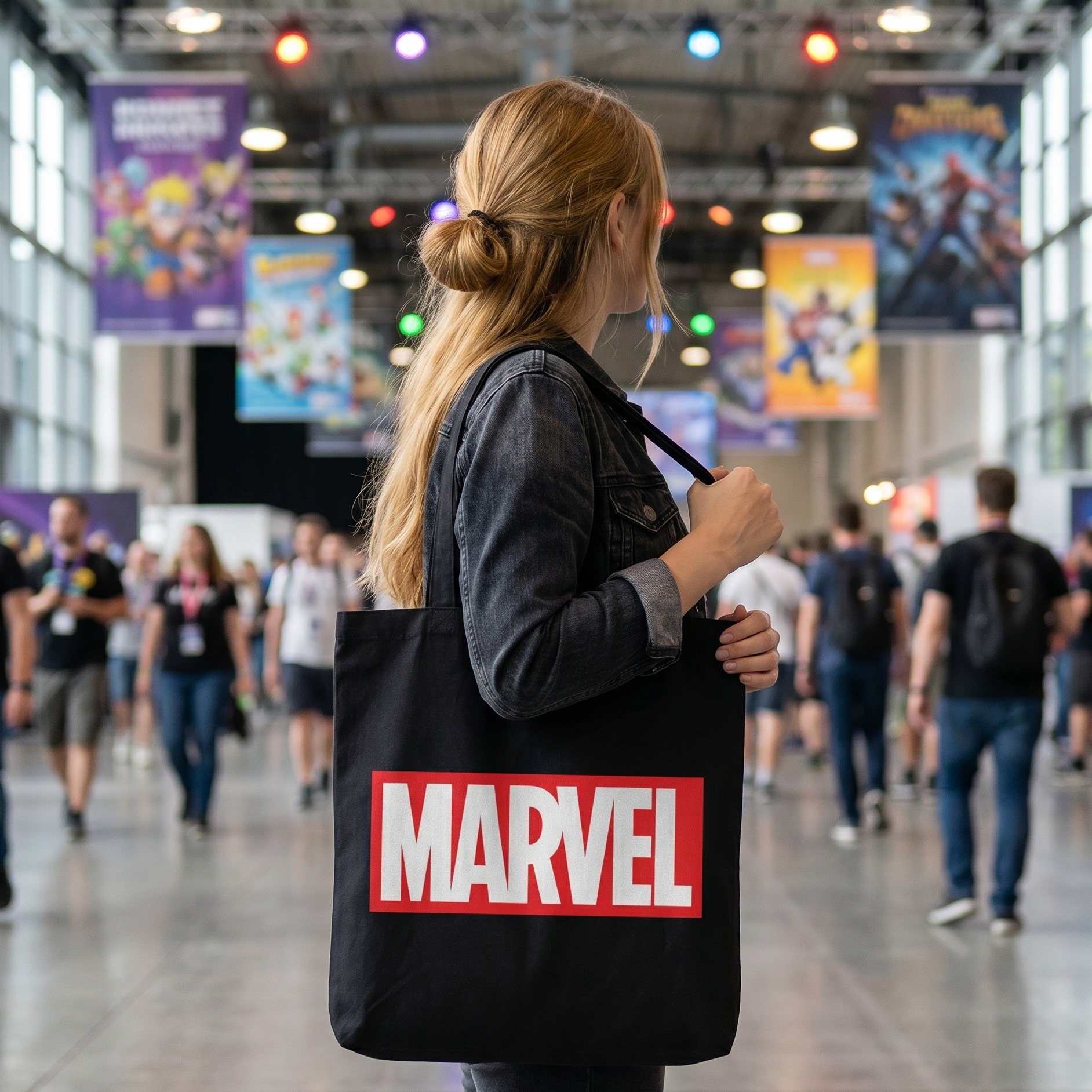 Marvel - Bolso de yute con logo