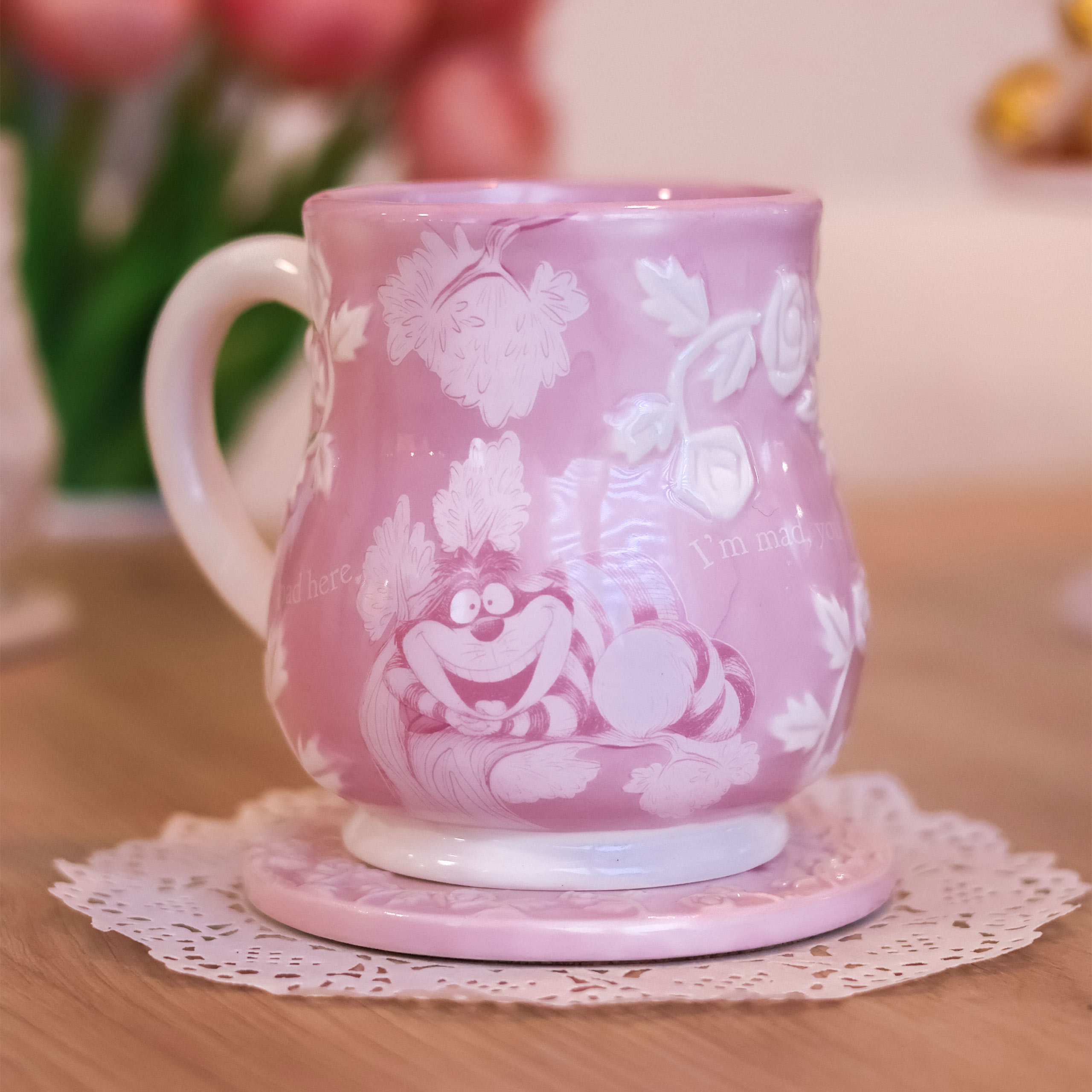 Alice au Pays des Merveilles - Tasse Relief du Chat du Cheshire