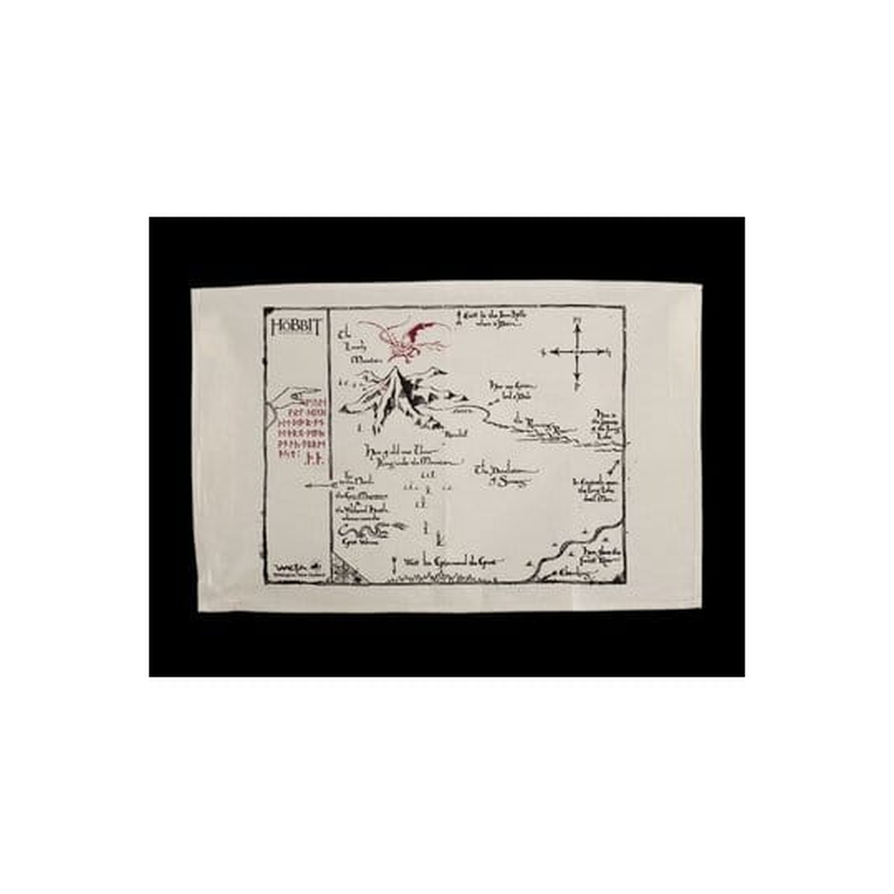 The Hobbit Theedoek Thorin's Map 72 cm