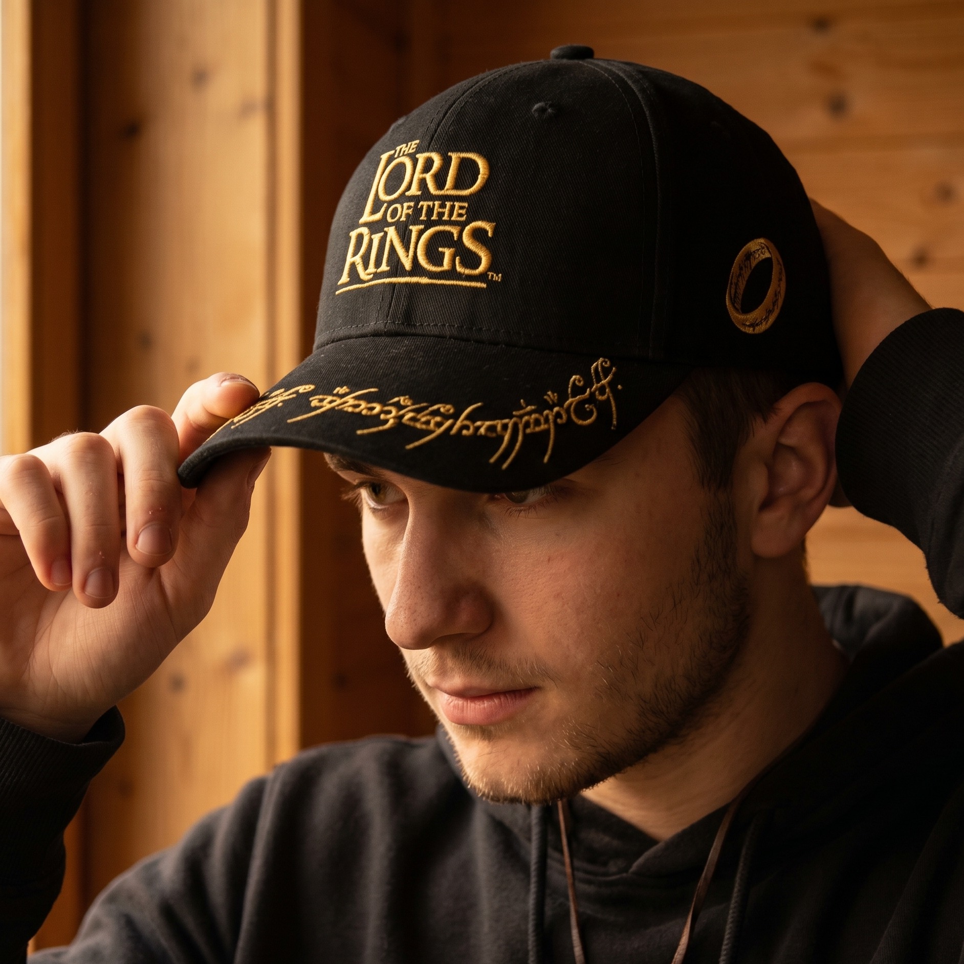 El Señor de los Anillos - Gorra negra El Anillo Único