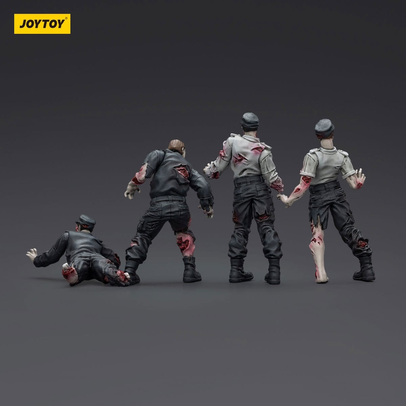 Zombie Dark Source Action Figures 4-Pack Security Guards 8 cm
