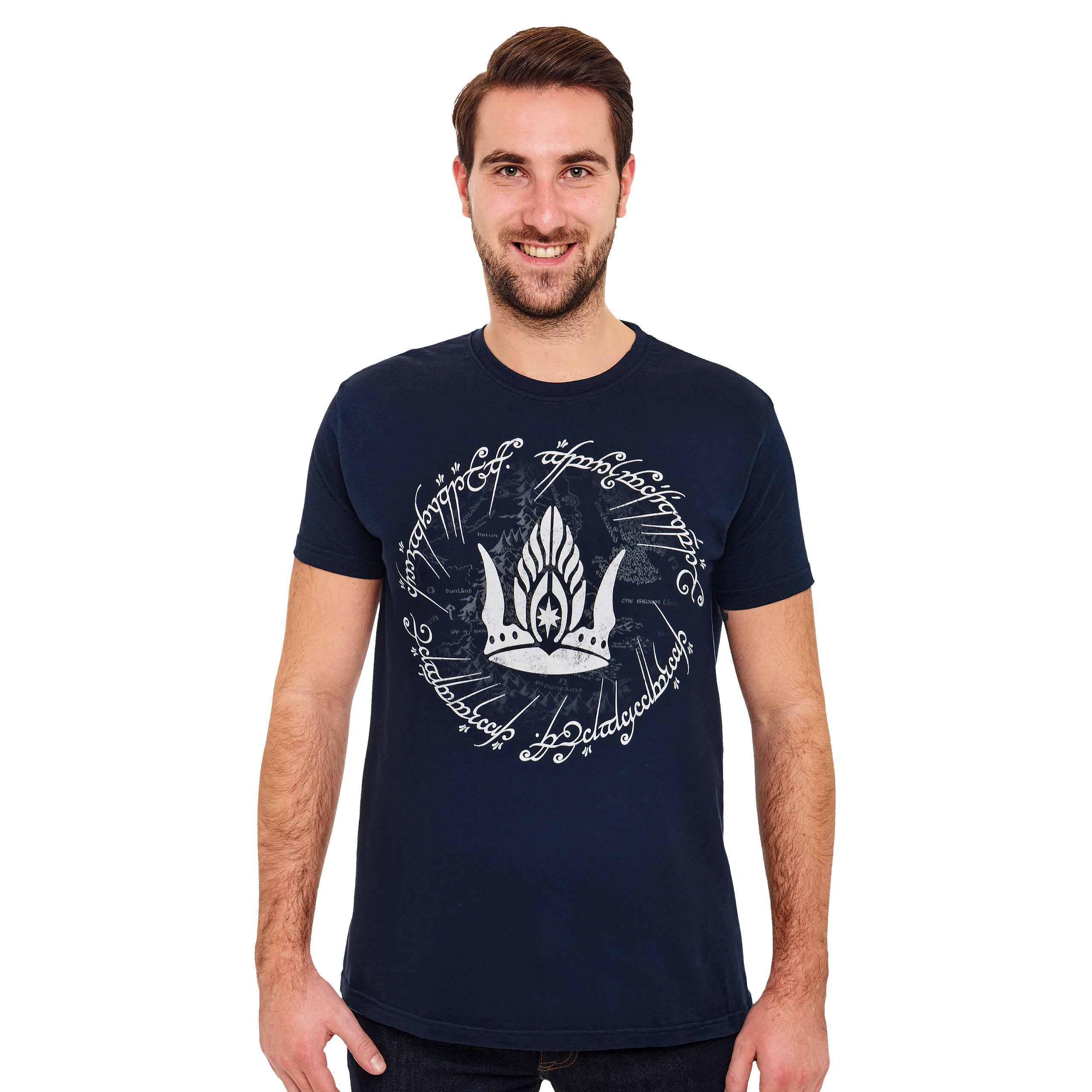 Herr der Ringe - Krone von Gondor T-Shirt blau