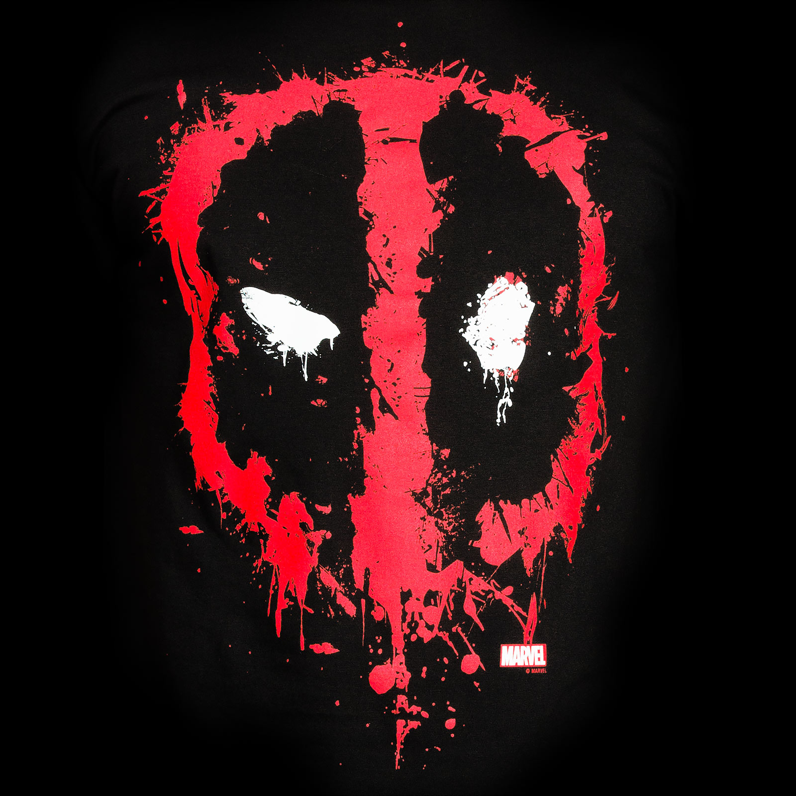 Deadpool - Happy Face T-Shirt Black