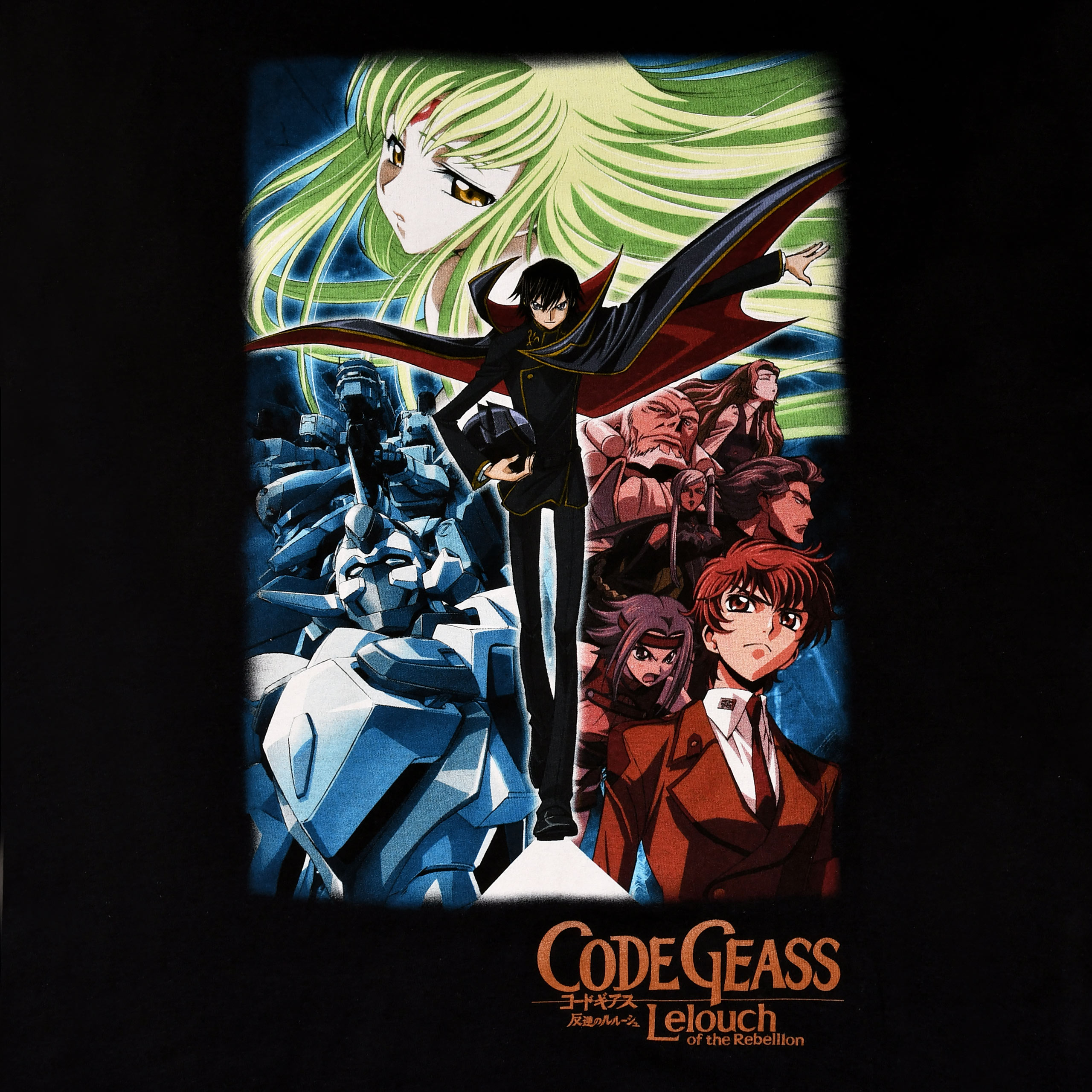 Code Geass - Poster T-Shirt schwarz