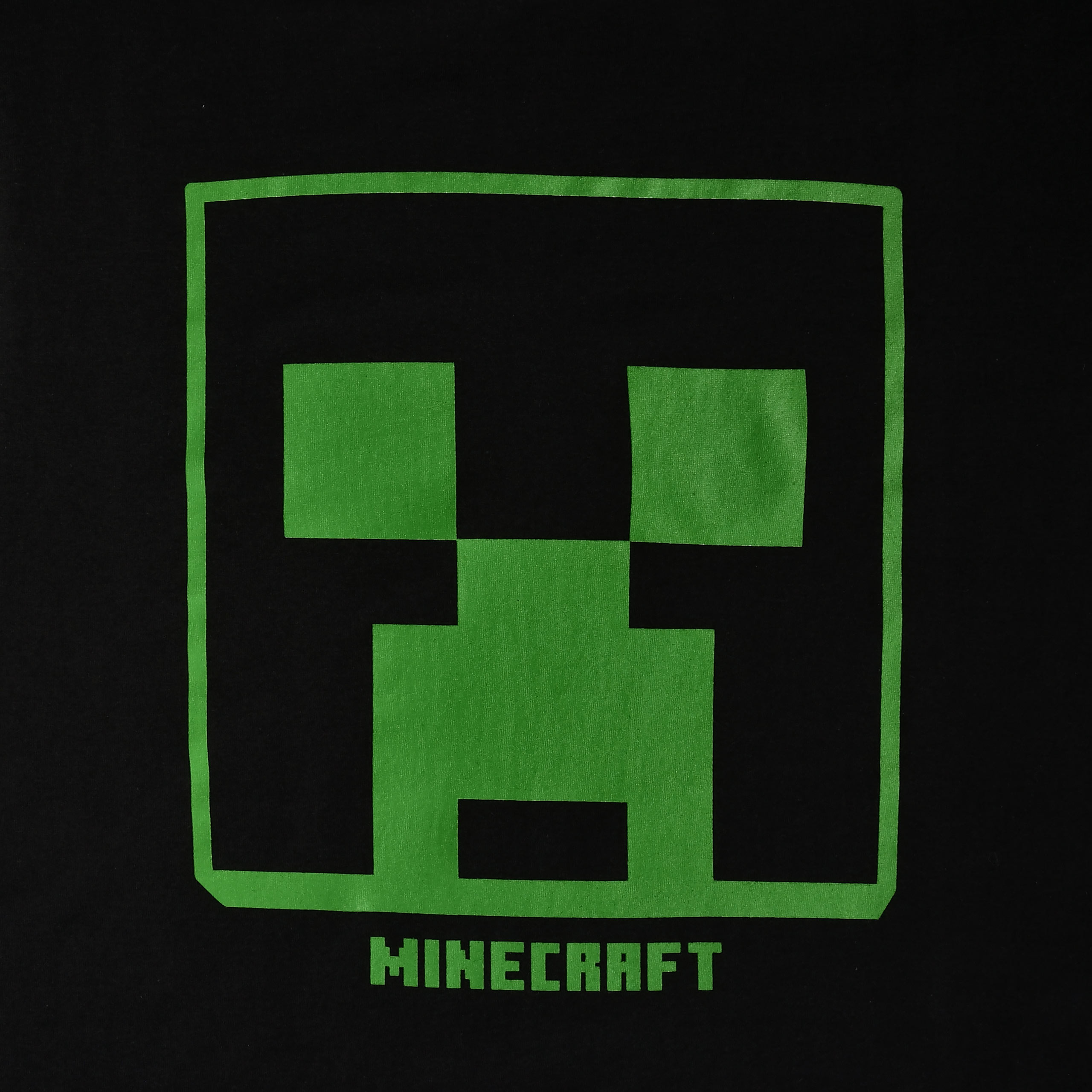 Minecraft - Creeper Logo T-Shirt schwarz