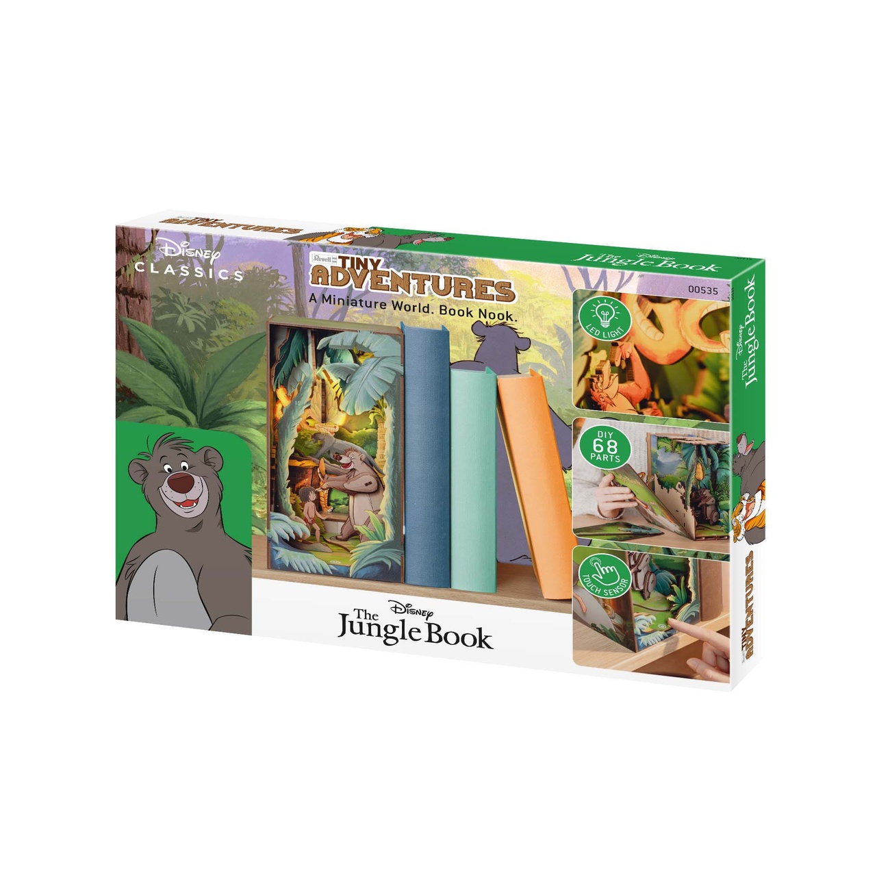 Disney Tiny Adventures Book Nook Mini diorama El libro de la selva 23 cm